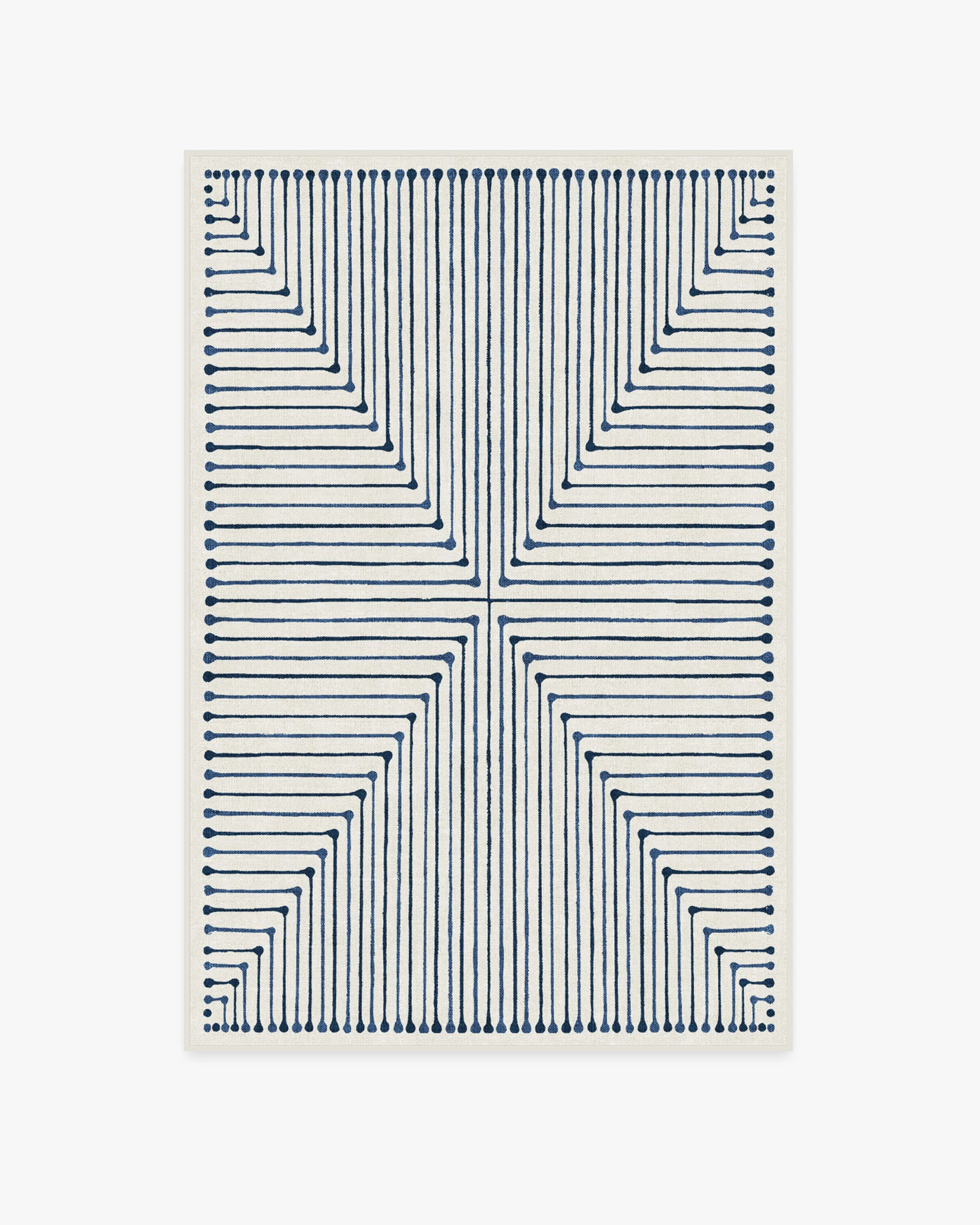 Inkdrop Slate Blue Rug by Jonathan Adler