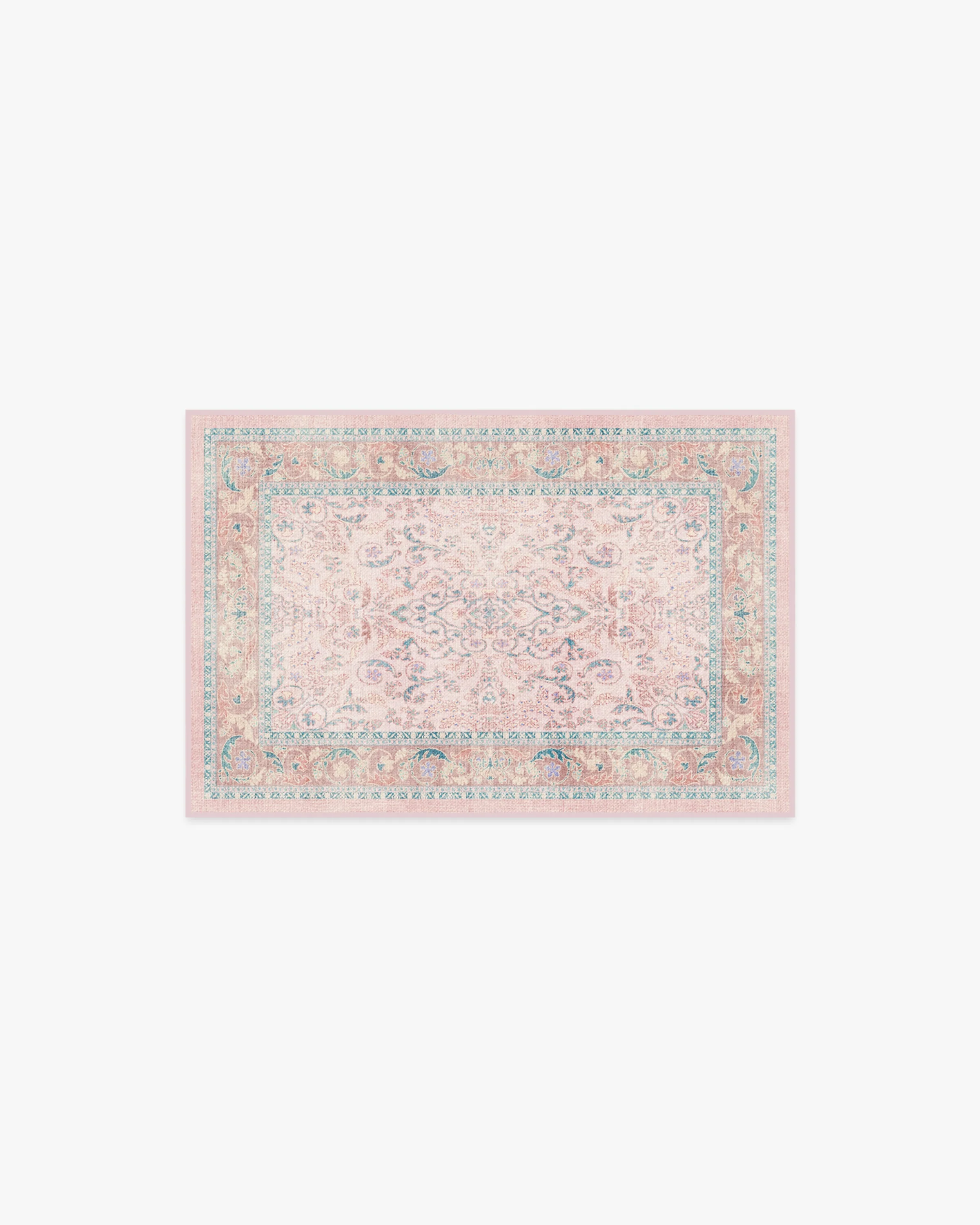 Fit For A Queen Soft Rose Rug by Bridgerton