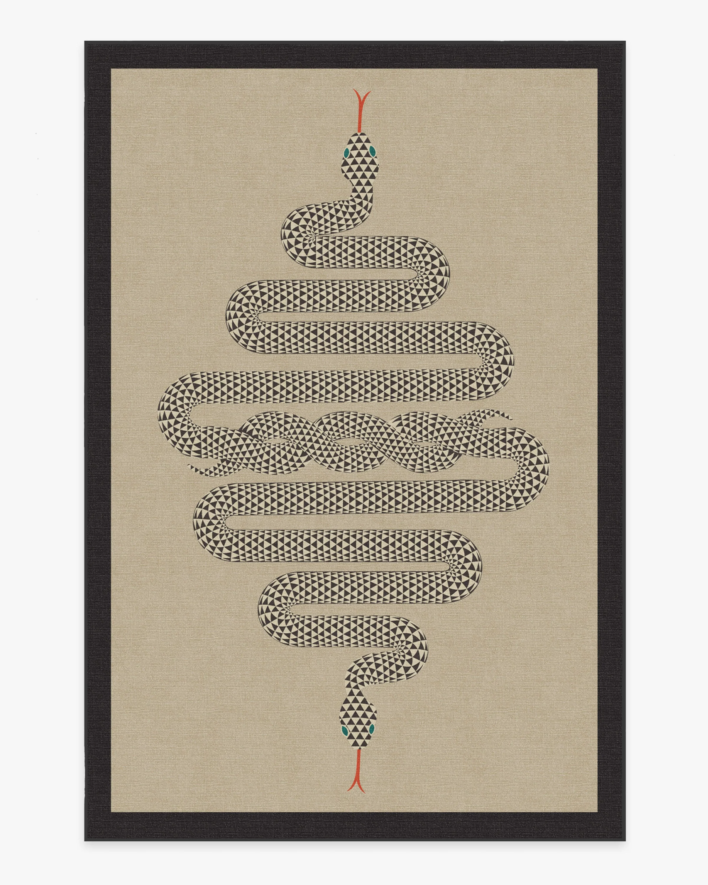 Venom Neutral Flatwoven Rug by Jonathan Adler