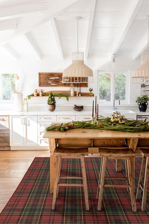 Dress Stewart Tartan Red Flatwoven Rug