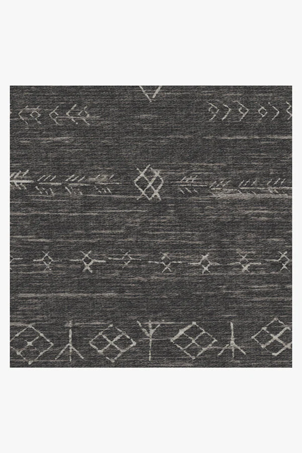 Astrid Soft Black Flatwoven Rug