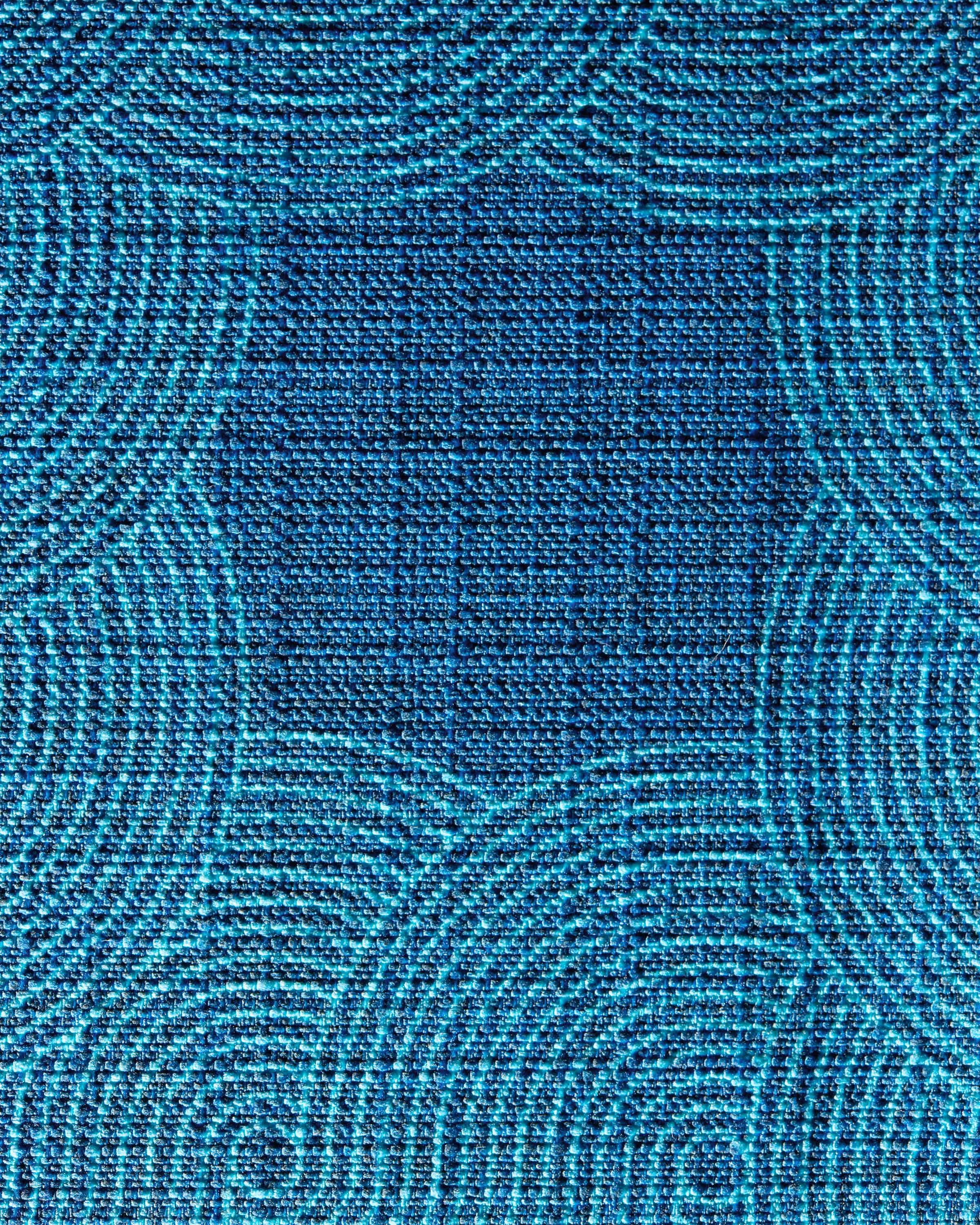 Pompidou Blue Woven Throw Pillow by Jonathan Adler