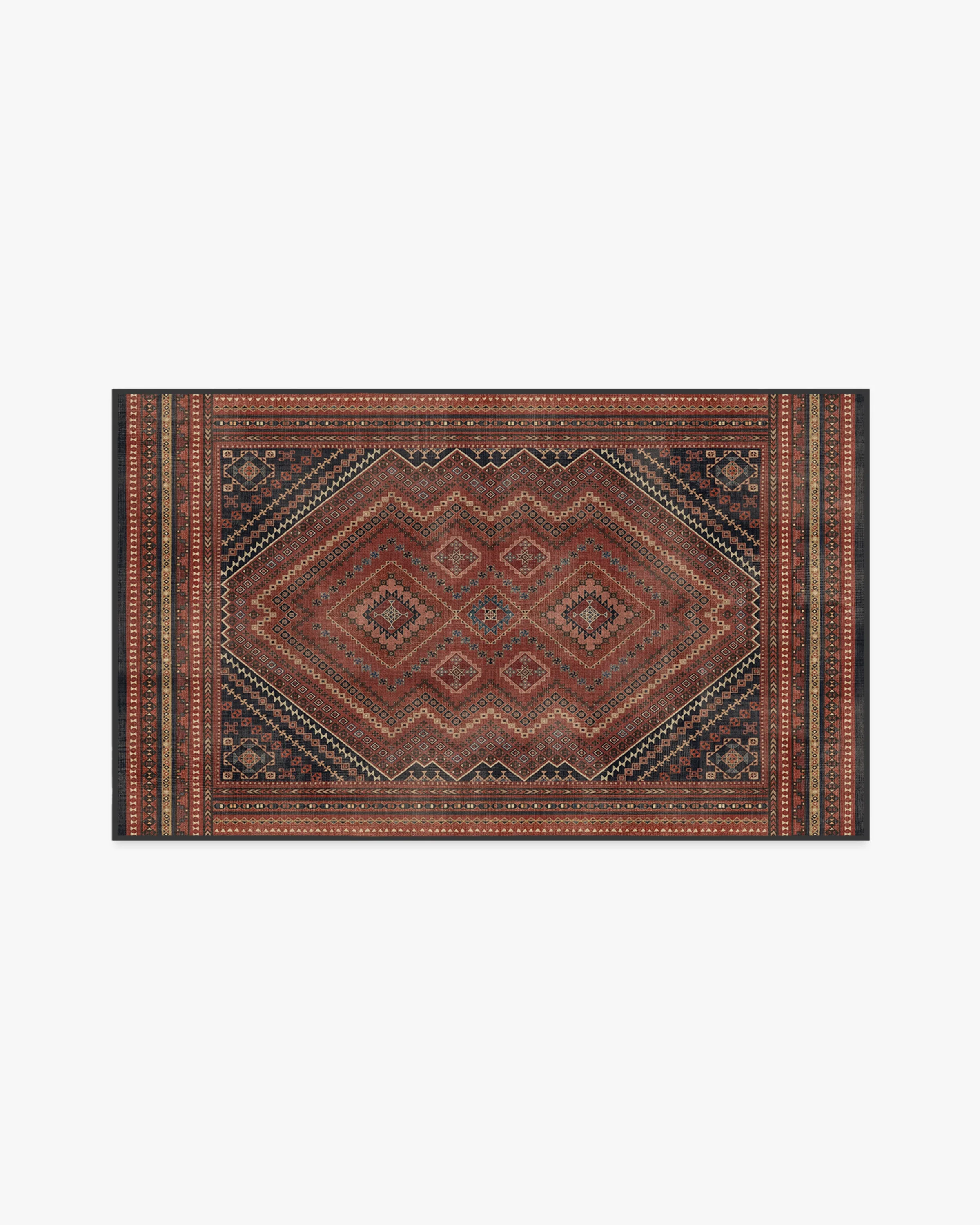 Kaden Amber Red Flatwoven Rug