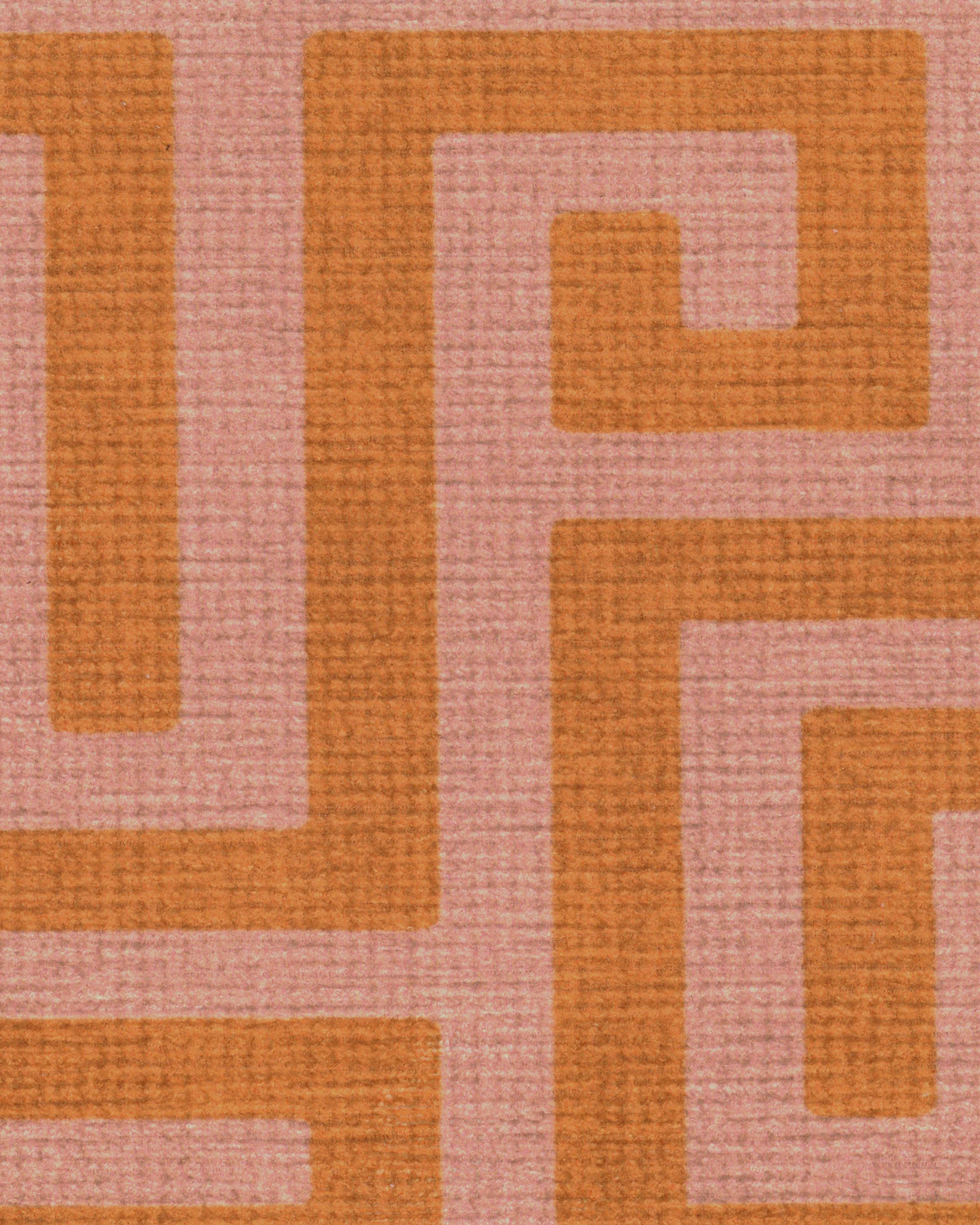 Maze Pink & Orange Flatwoven Rug