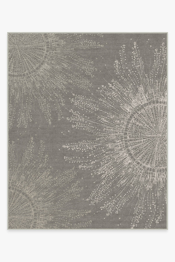 Jellyfish Bloom Silver Flatwoven Rug