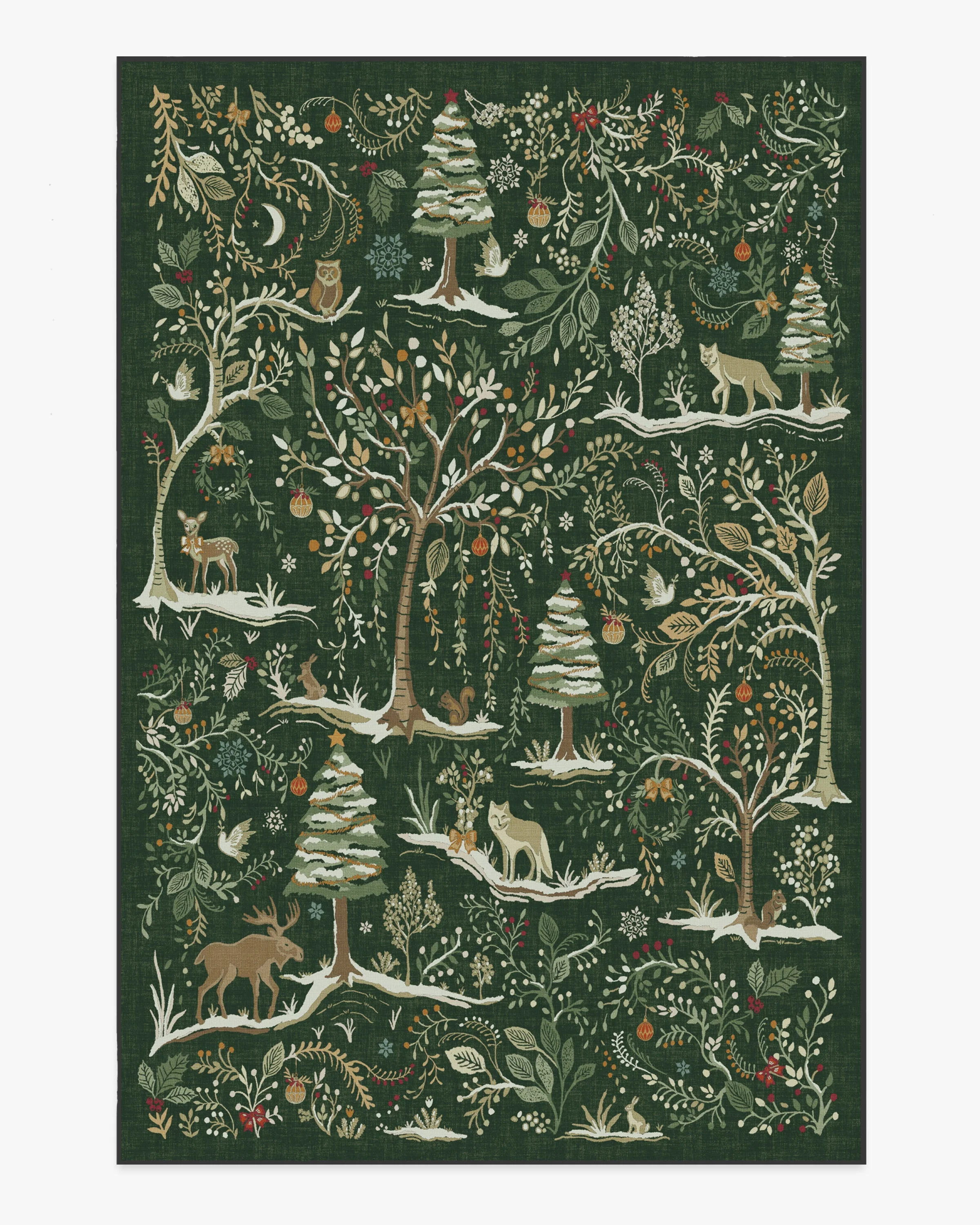 Elwood Forest Green Flatwoven Rug