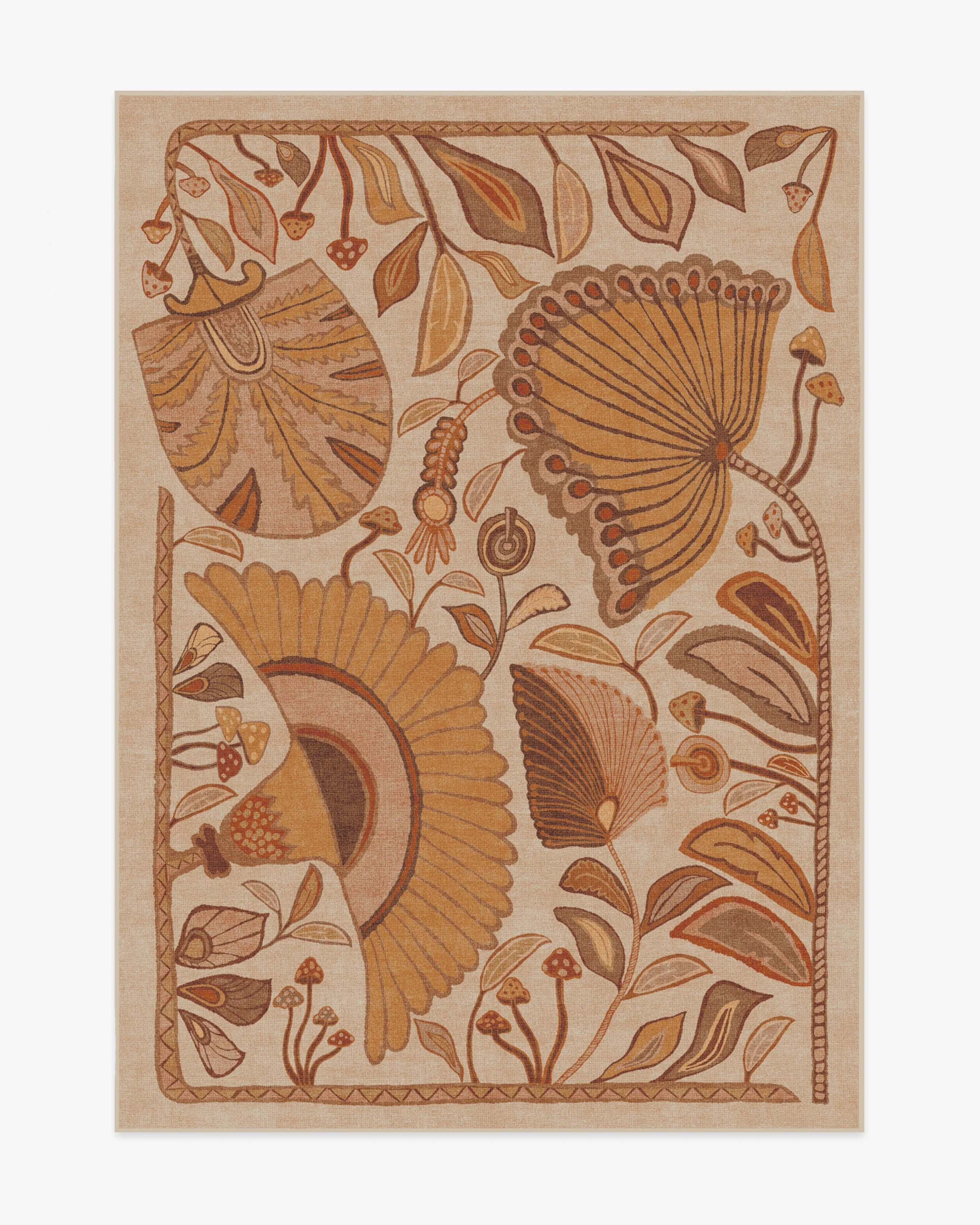 Alice Mellow Yellow Flatwoven Rug by Justina Blakeney