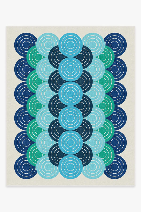Biba Blue Green Rug by Jonathan Adler