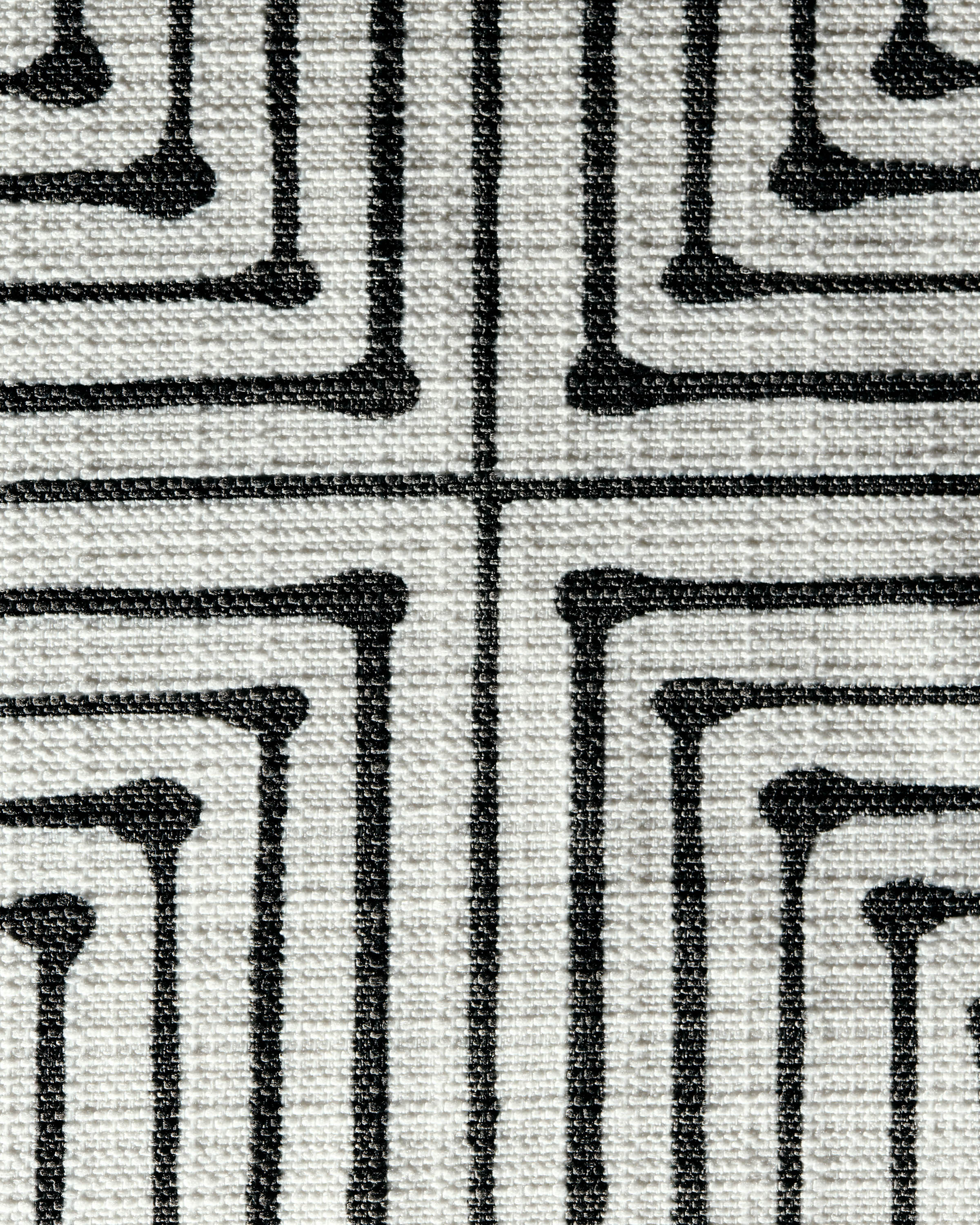 Inkdrop Ivory Woven Throw Pillow by Jonathan Adler