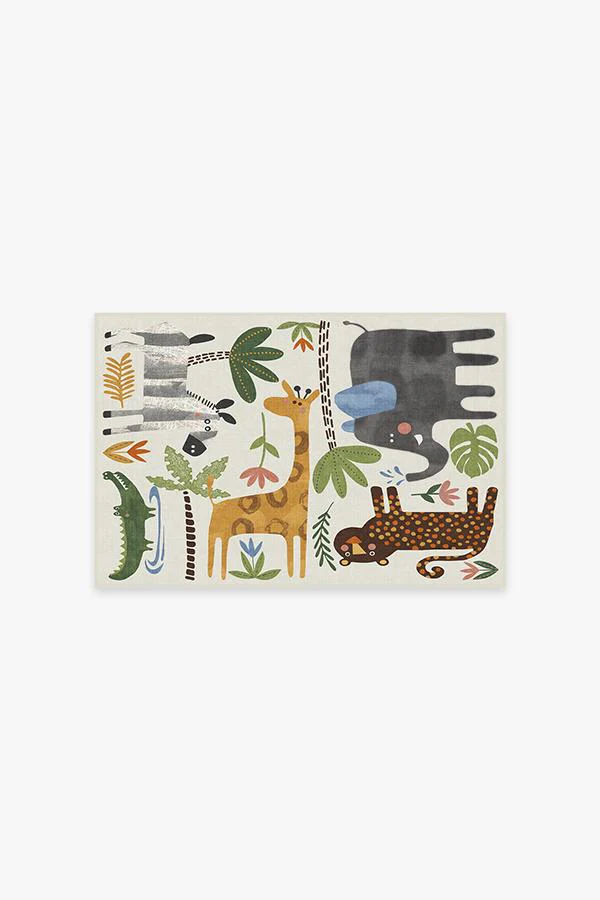 Jungle Safari Multicolor Rug