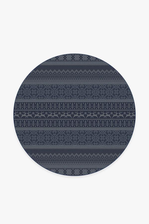 Fair Isle Blue Flatwoven Rug