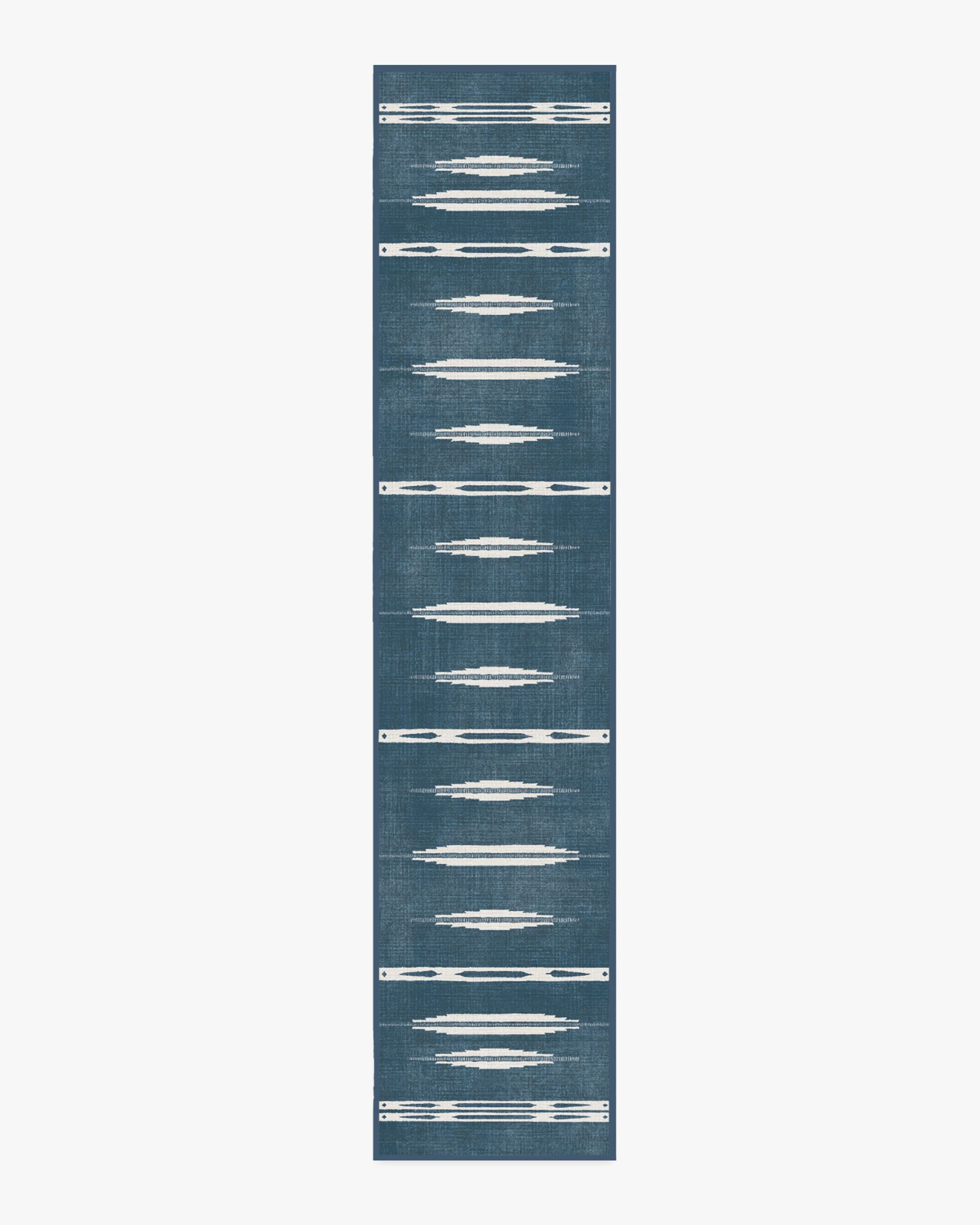 Raye Indigo & Ivory Flatwoven Rug