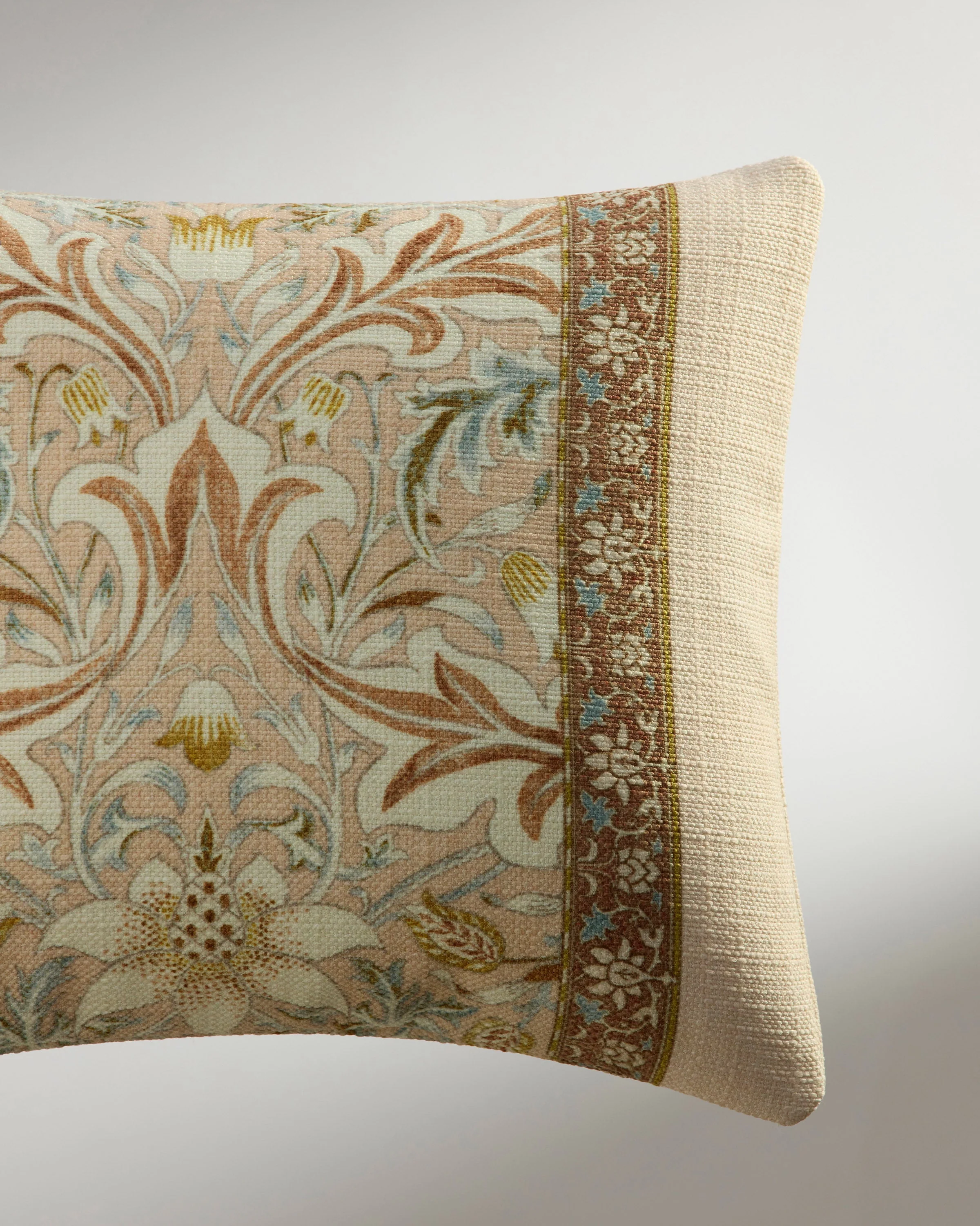 Simply Severn Vintage Blush Woven Lumbar Throw Pillow by Morris & Co.