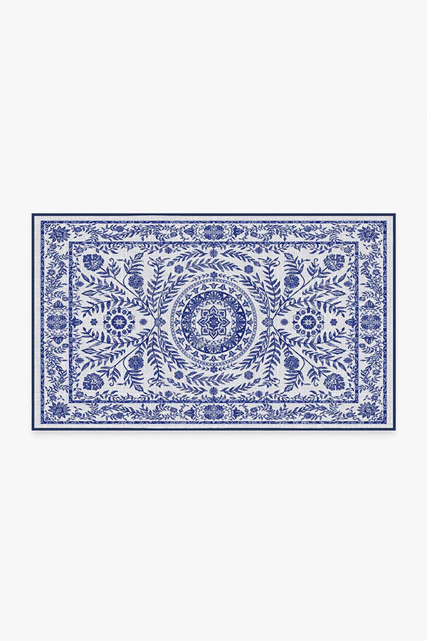 Fontaine Delft Blue Outdoor Rug