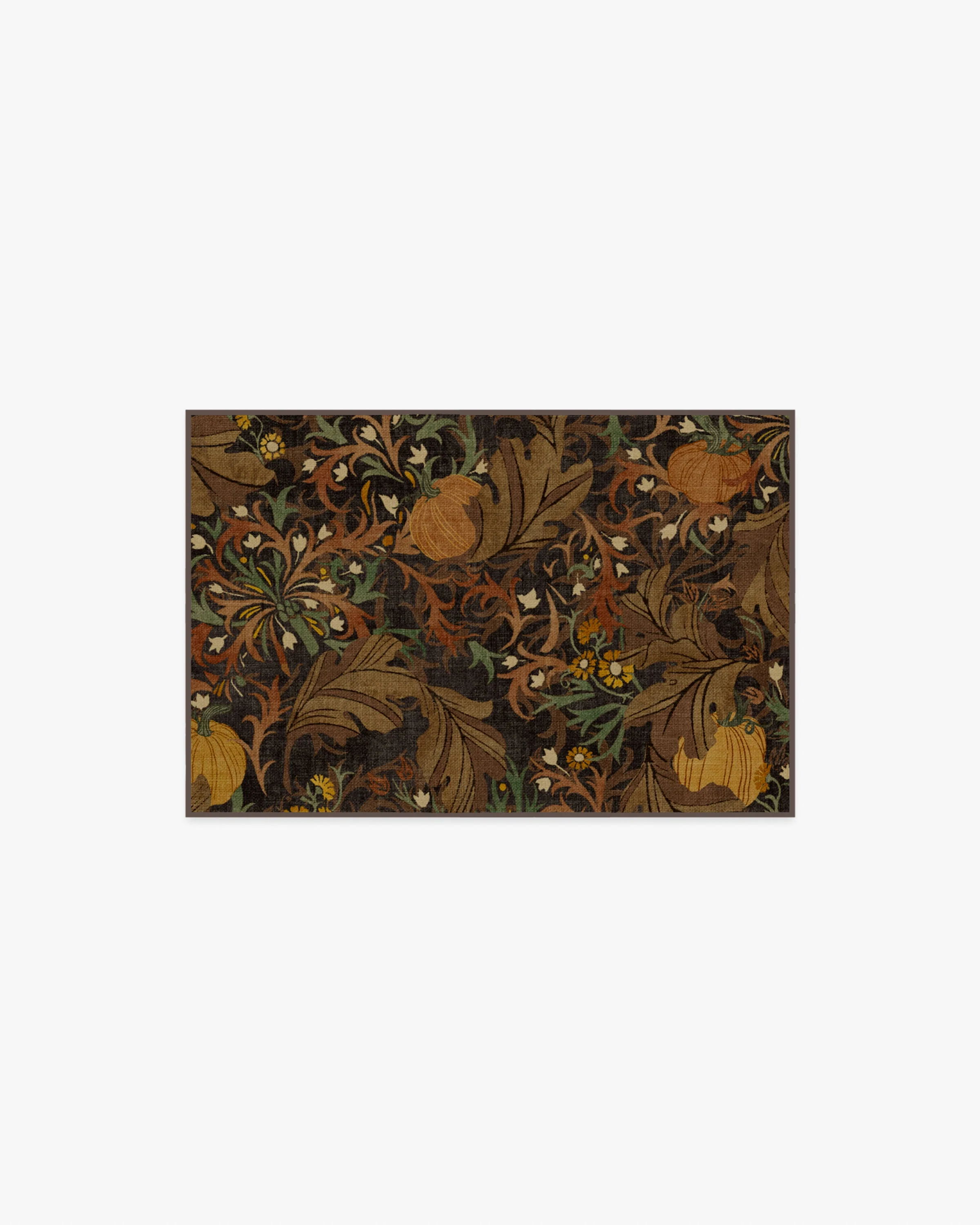 Autumn Canopy Dark Wood Flatwoven Rug