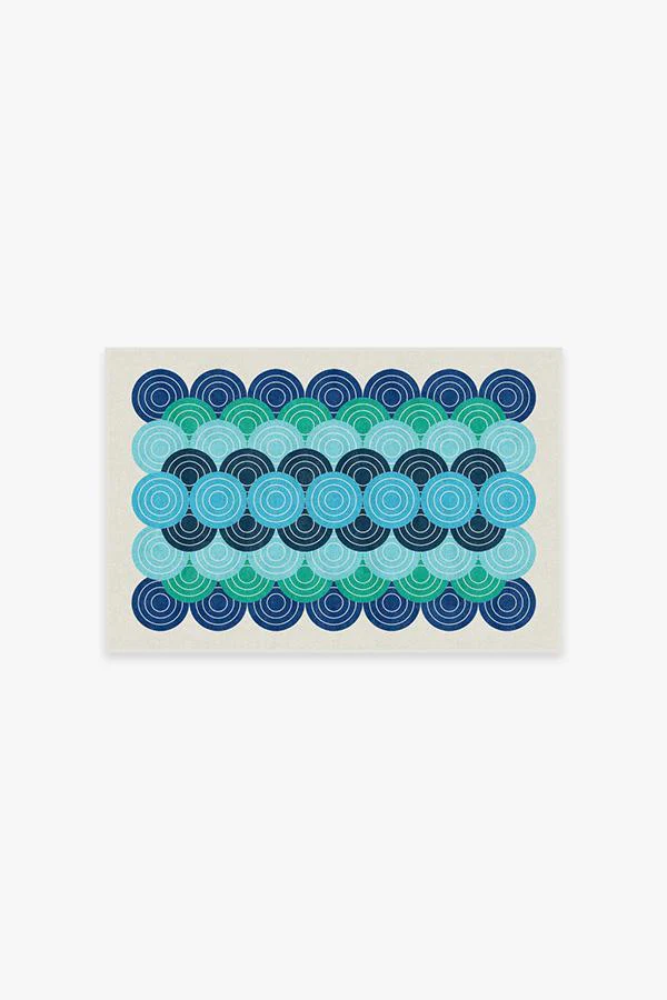 Biba Blue Green Rug by Jonathan Adler