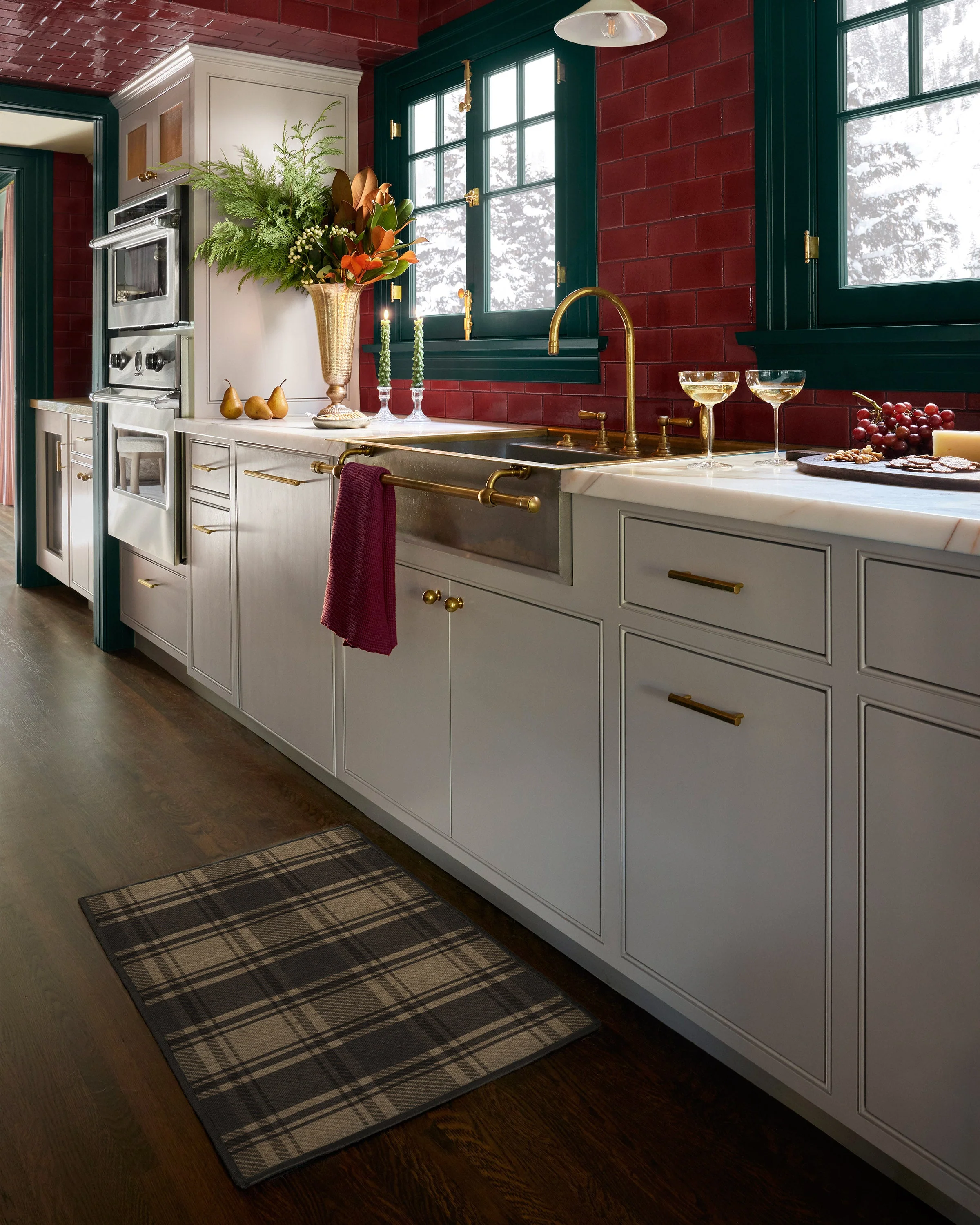 Easton Plaid Charcoal & Natural Flatwoven Rug