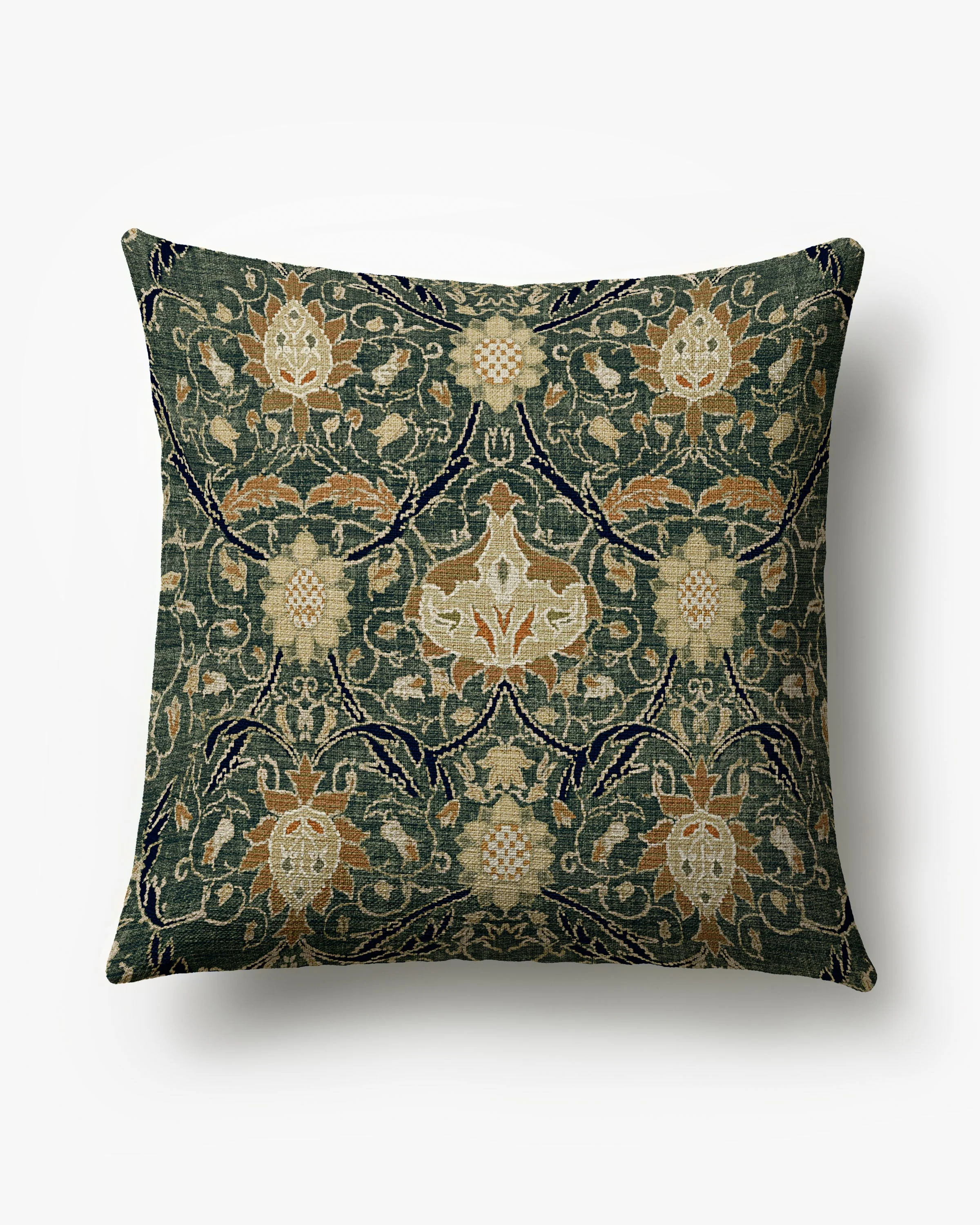 Montreal Charcoal Woven Throw Pillow by Morris & Co.