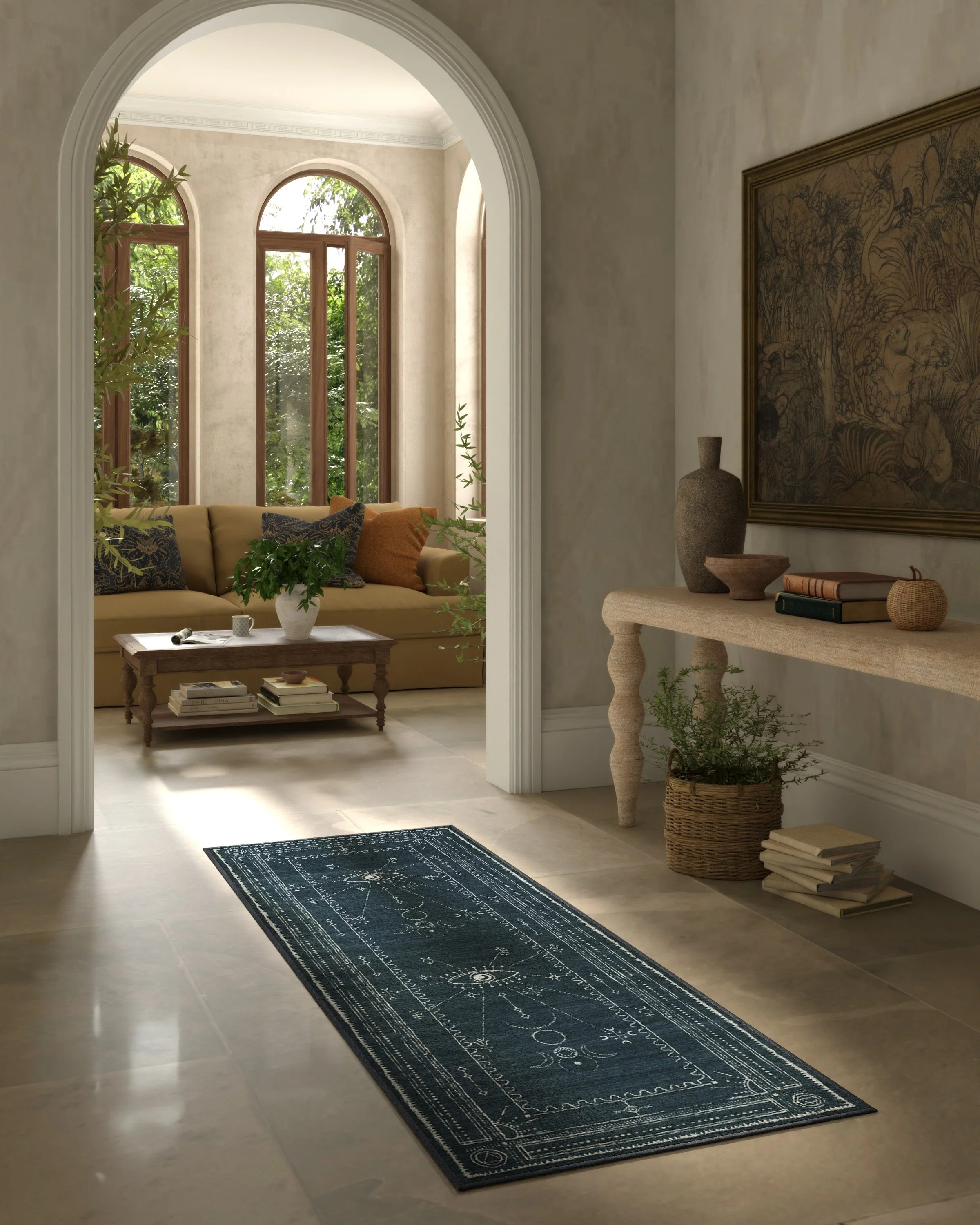 Velith Midnight Blue Flatwoven Rug
