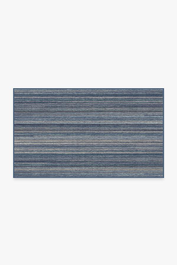 Multi Stripe Blue Rug