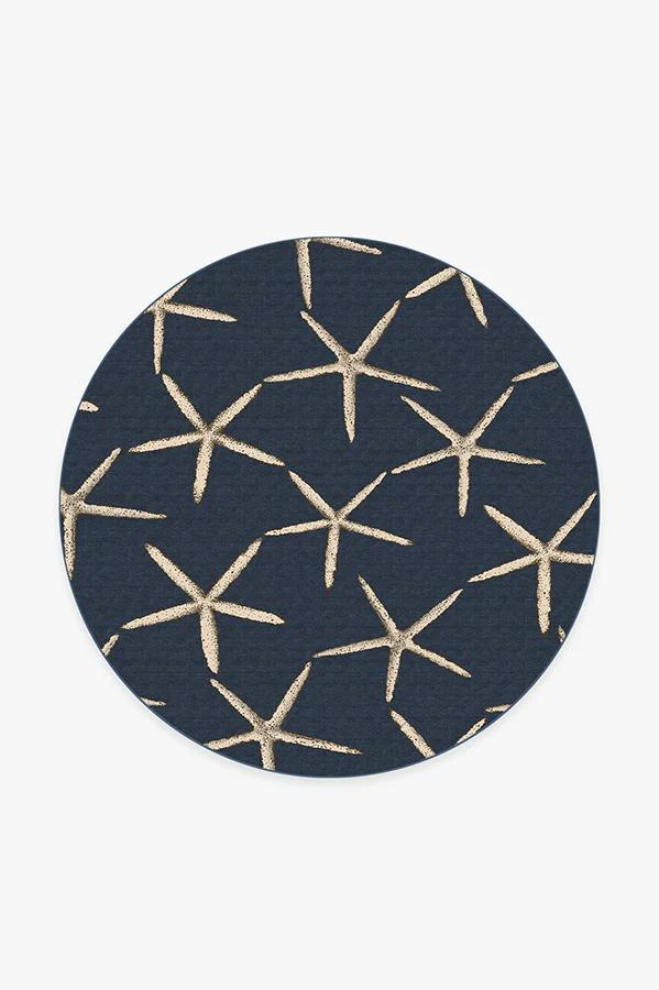 Starfish Navy Rug