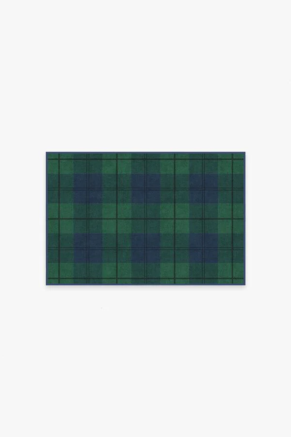 Buffalo Plaid Blackwatch Flatwoven Rug