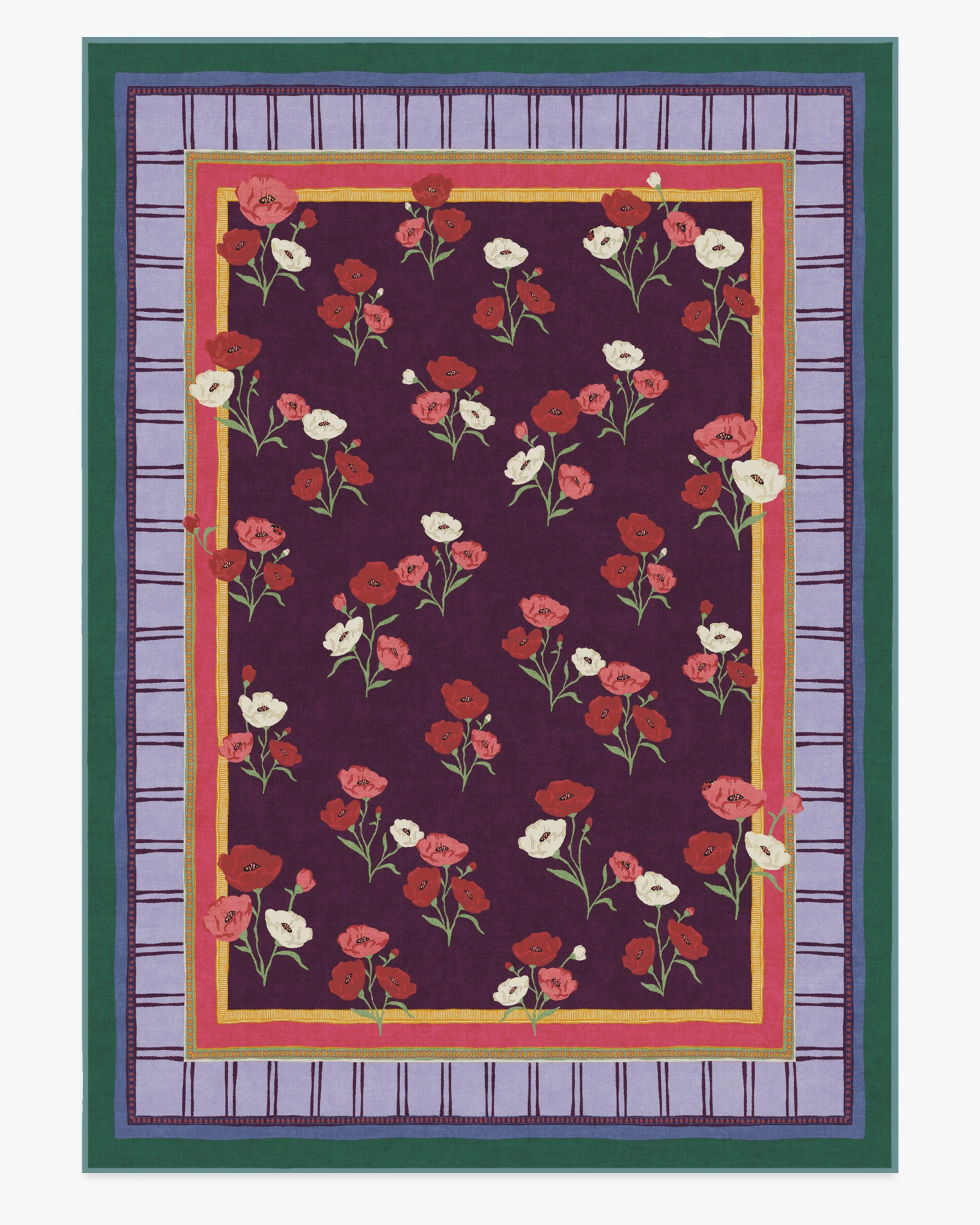 Ambroeus Royal Plum Rug by Iris Apfel