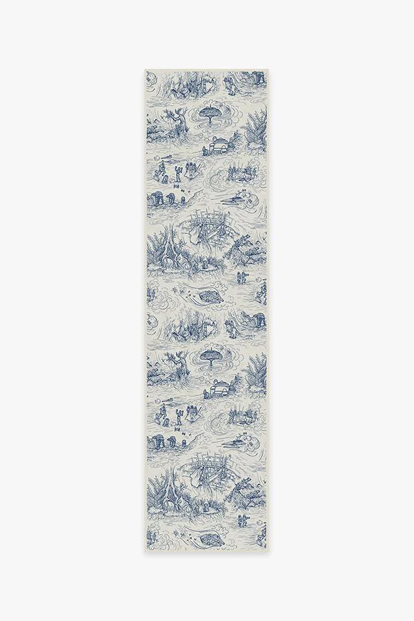Star Wars Toile Blue Flatwoven Rug
