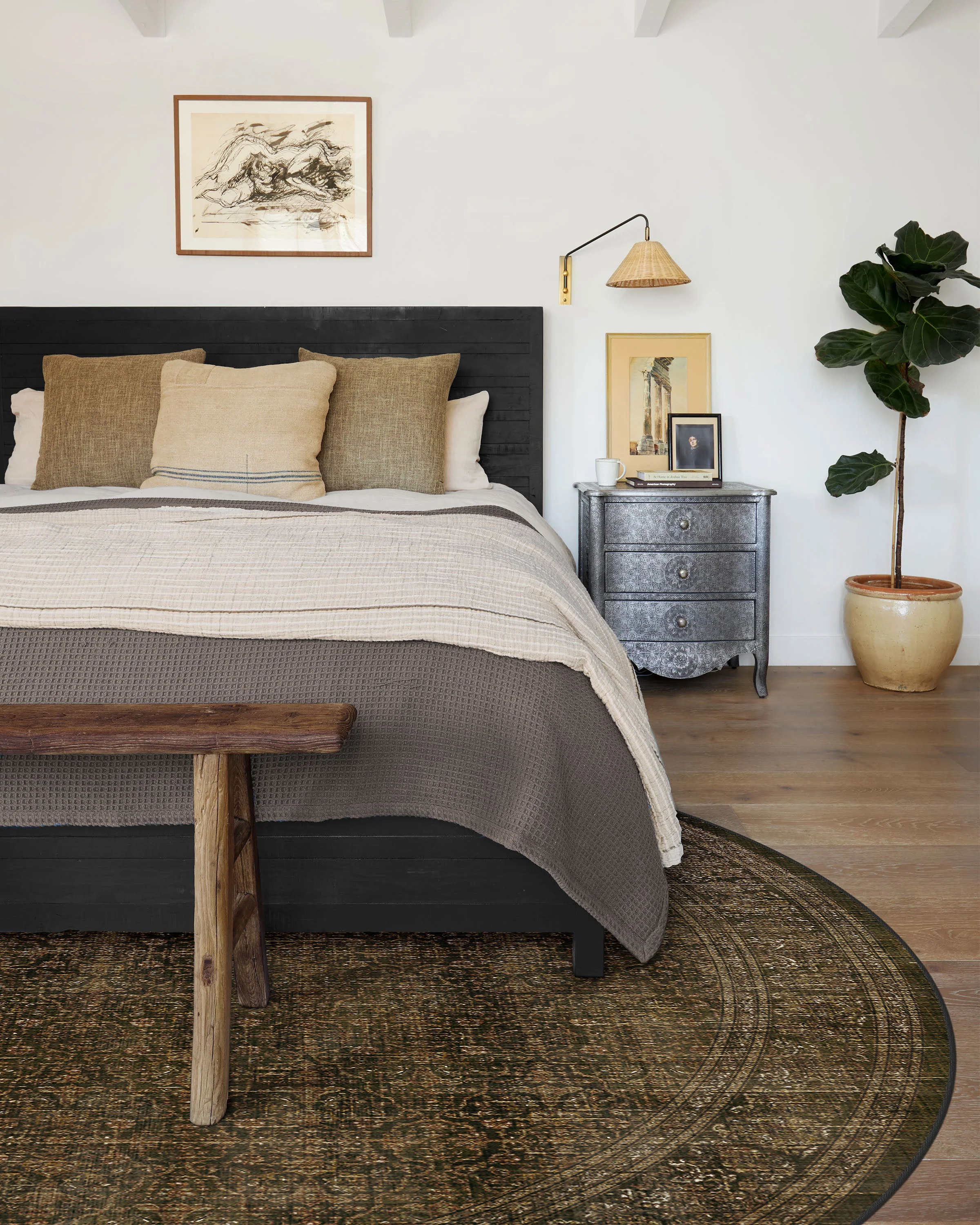 Vesper Olive & Gold Flatwoven Rug