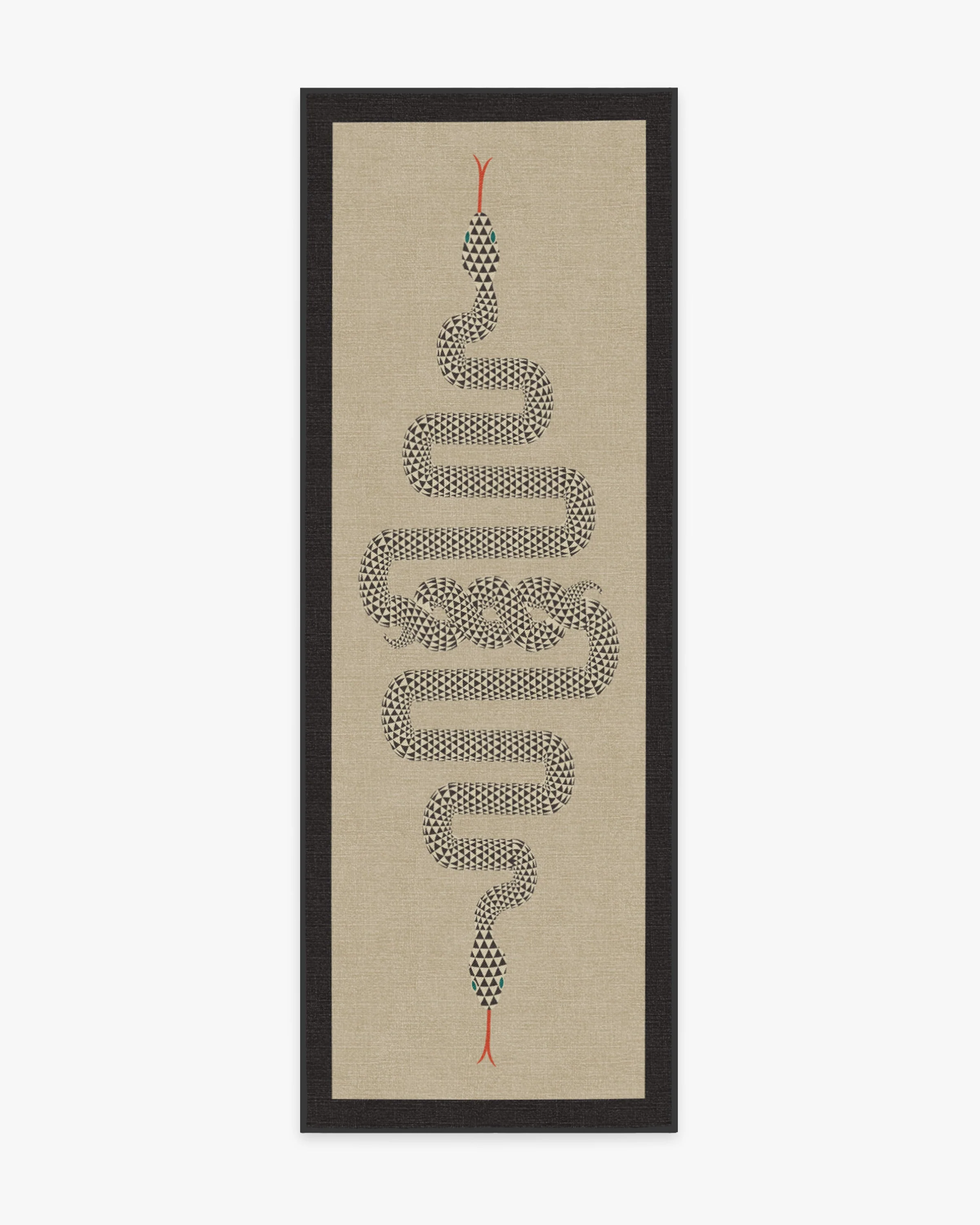 Venom Neutral Flatwoven Rug by Jonathan Adler