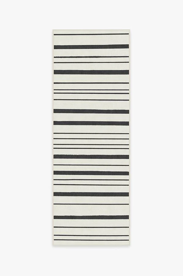 Hudson Stripe Black Rug