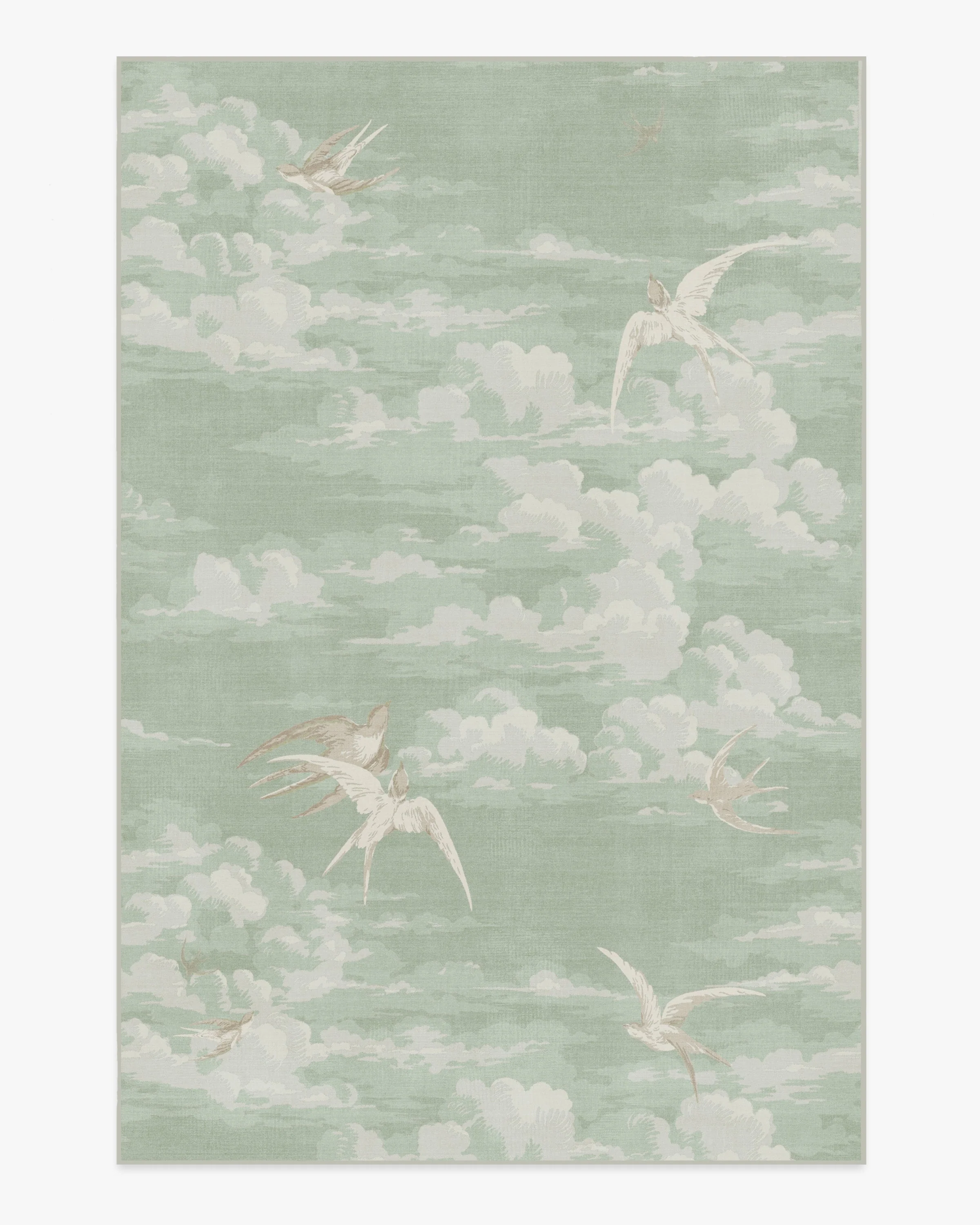 Silvi Clouds Seaspray Rug by Sanderson