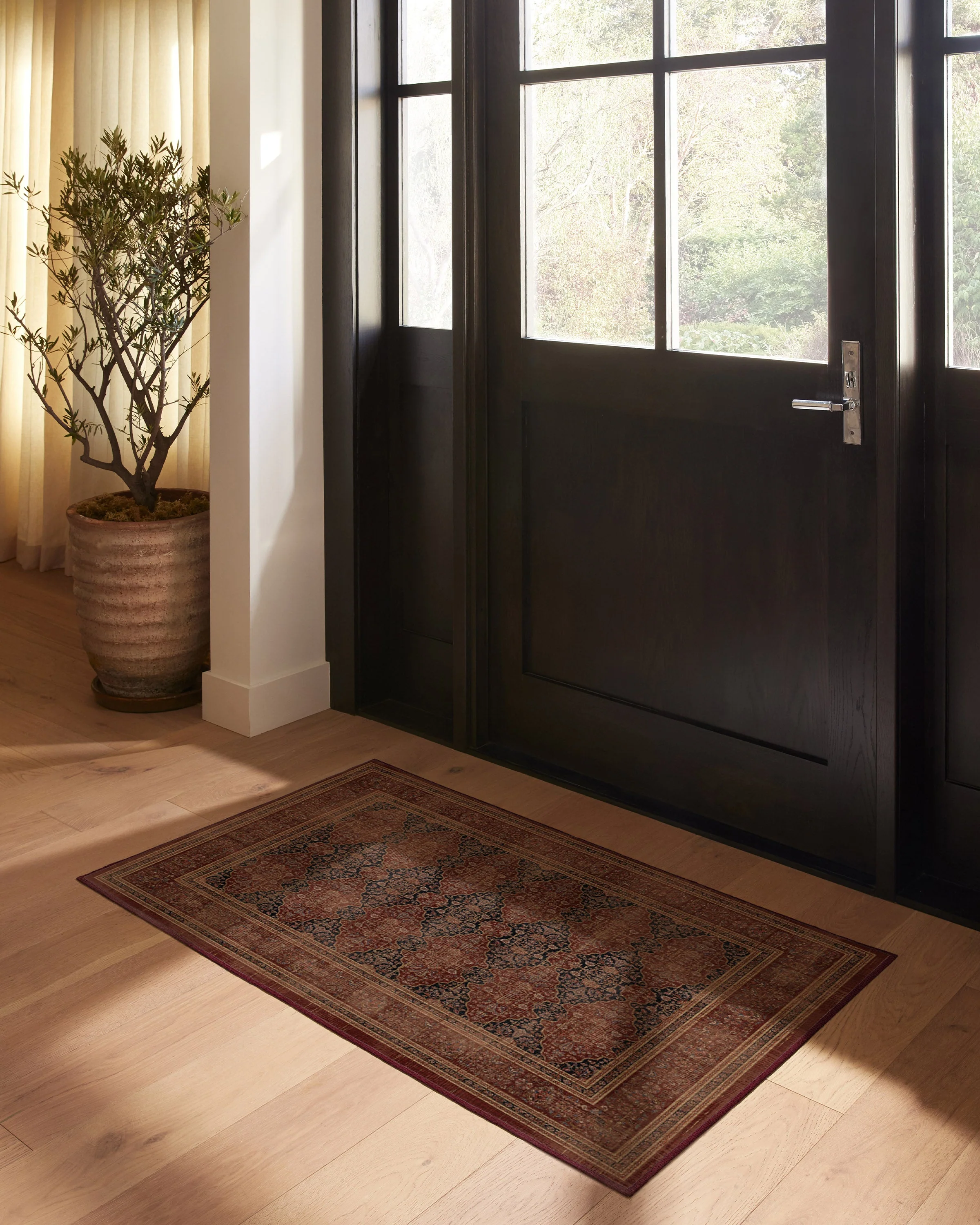 Vesper Amber Red Flatwoven Rug