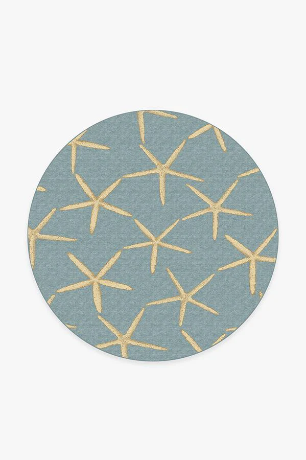 Starfish Pale Blue Flatwoven Rug