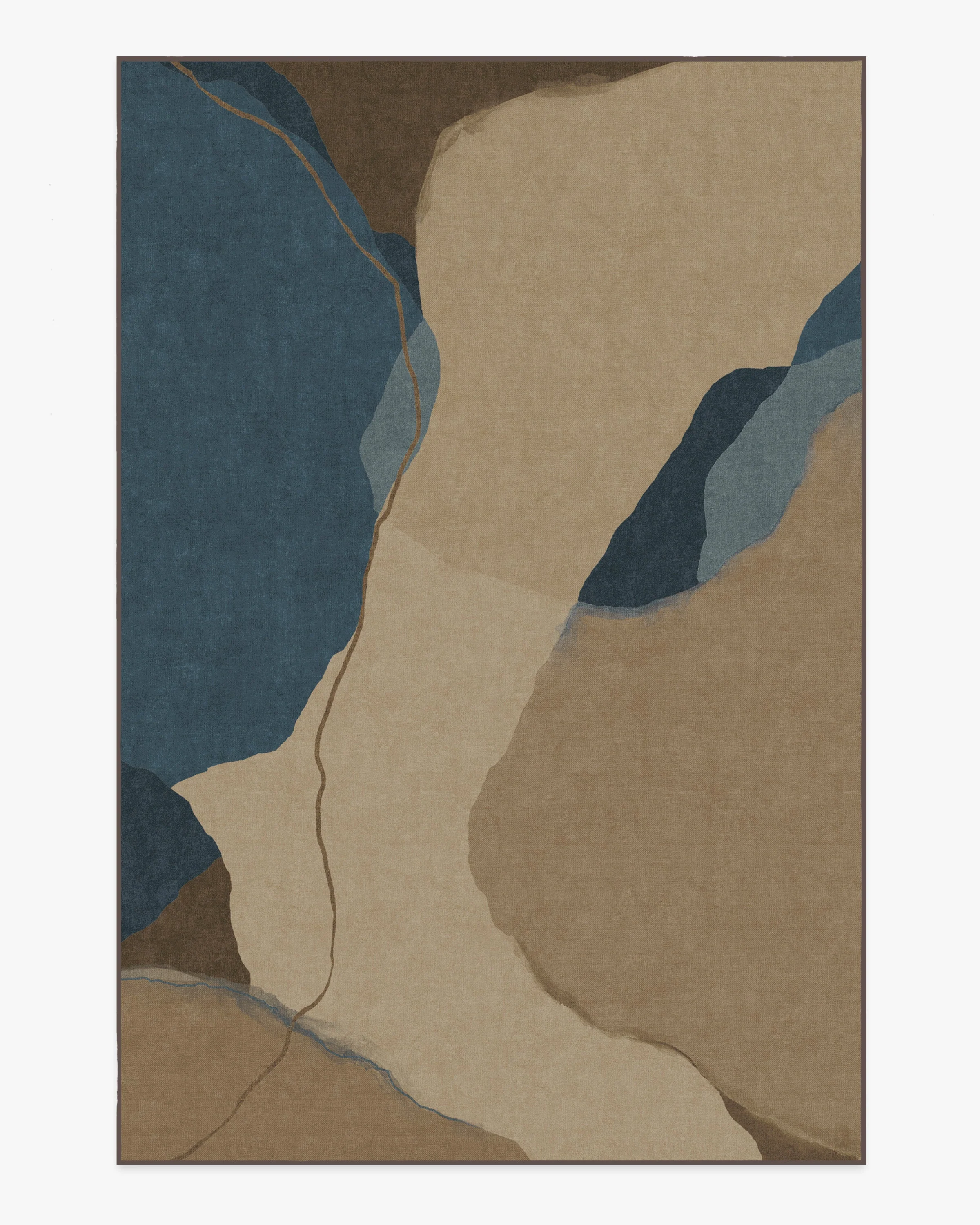 Loire Natural Denim Blue Rug by Nina Takesh