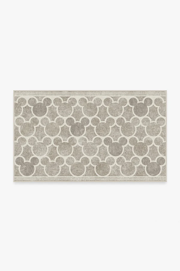 Mickey Trellis Ash Grey Flatwoven Rug