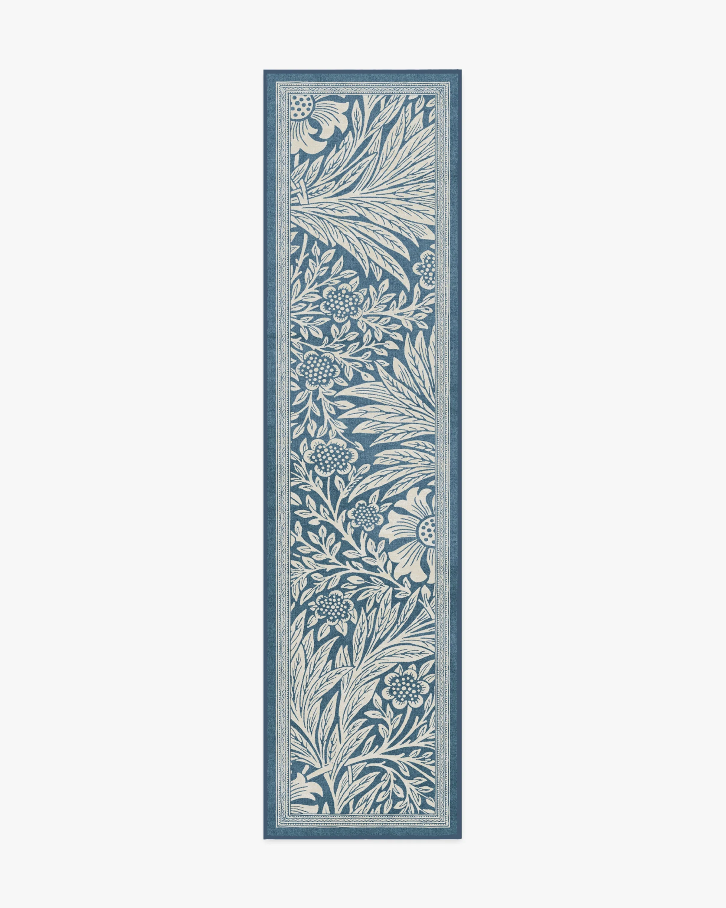 Marigold Blue Flatwoven Rug by Morris & Co.