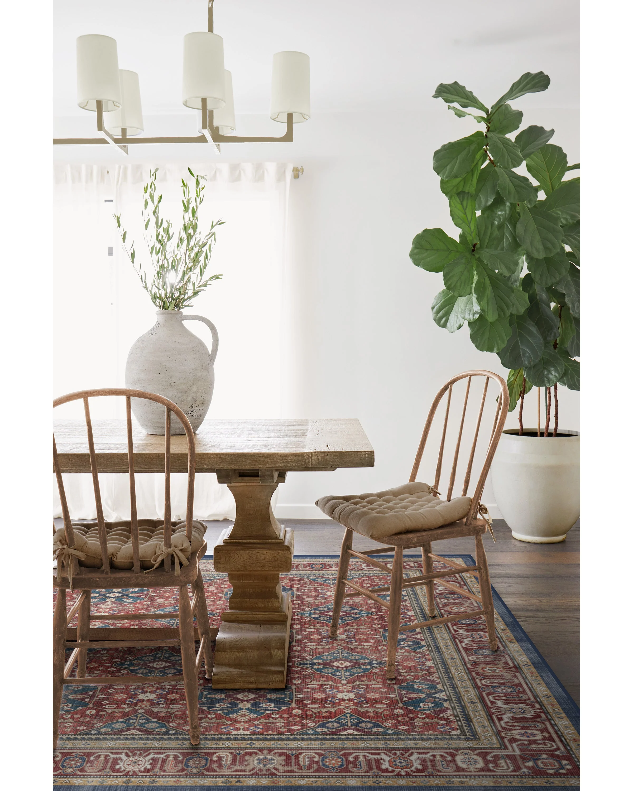 Alessia Royal Red Flatwoven Rug