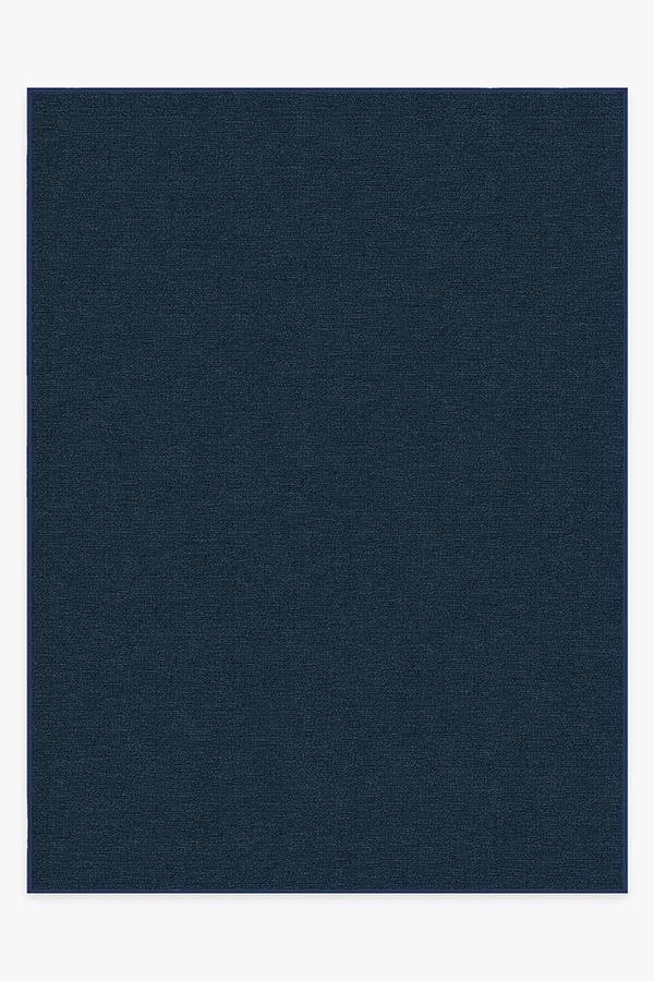 Heathered Solid Navy Flatwoven Rug