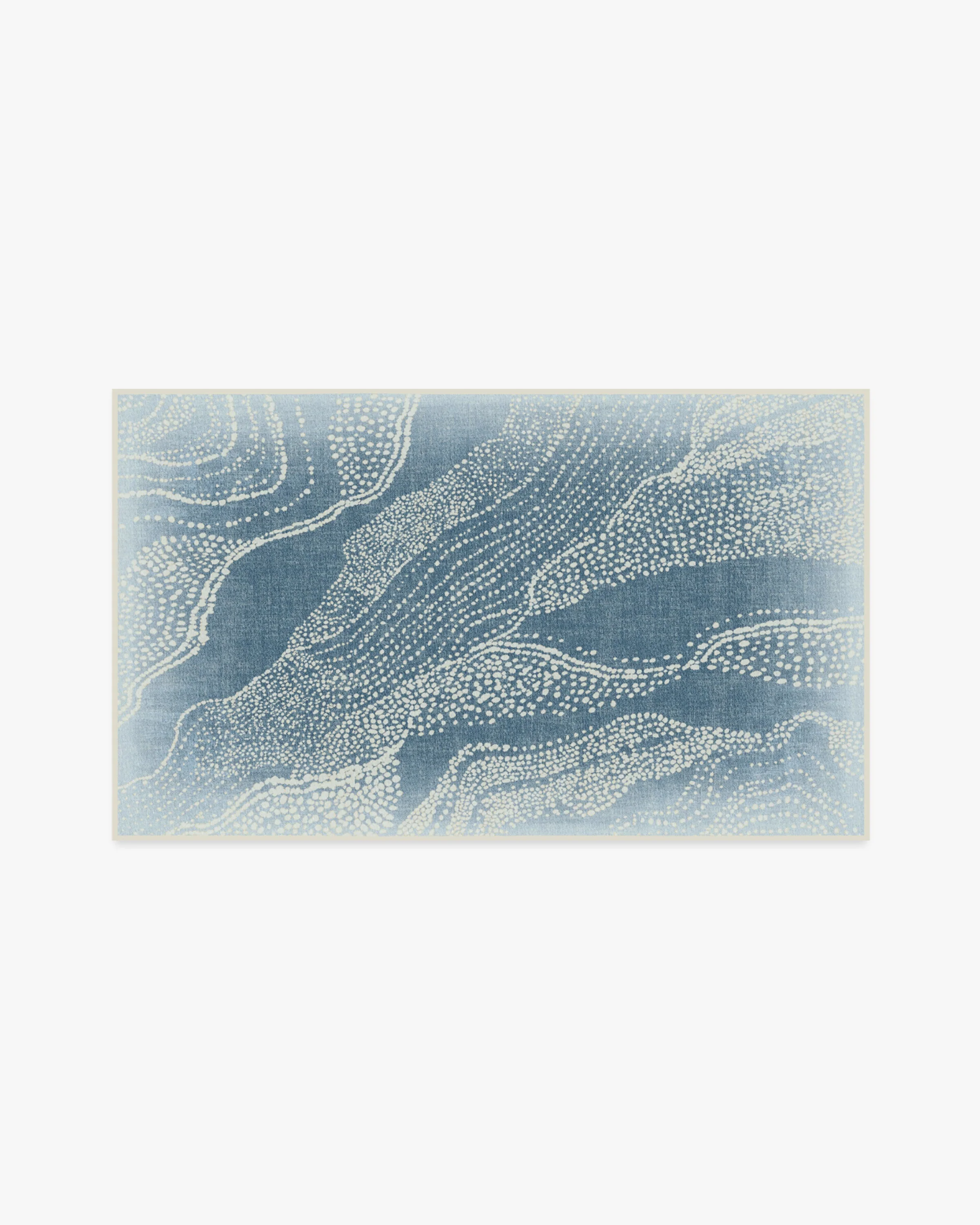 Adorned Soft Blue Rug by Malene Barnett
