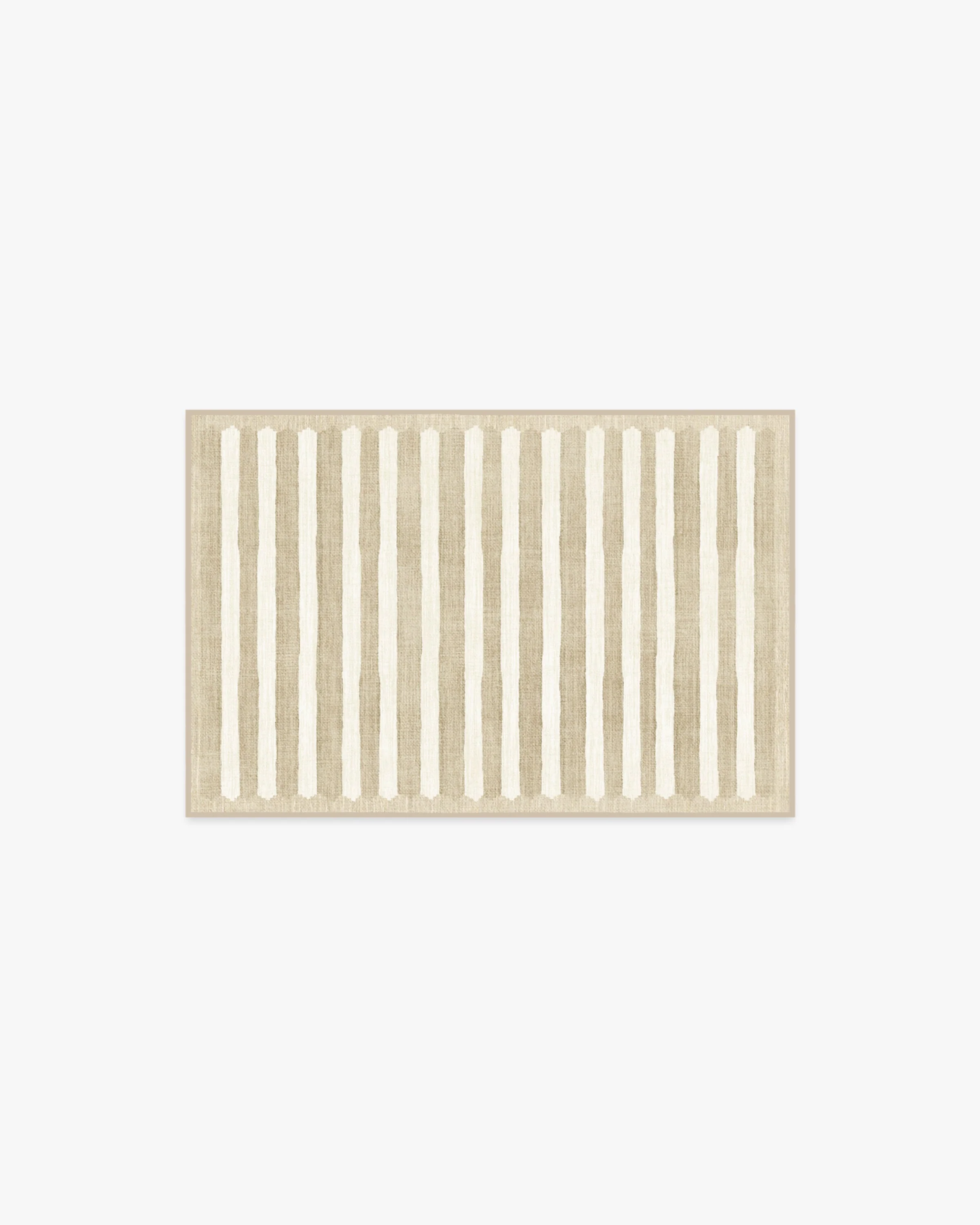 Elin Stripe Latte Cream Rug by goop