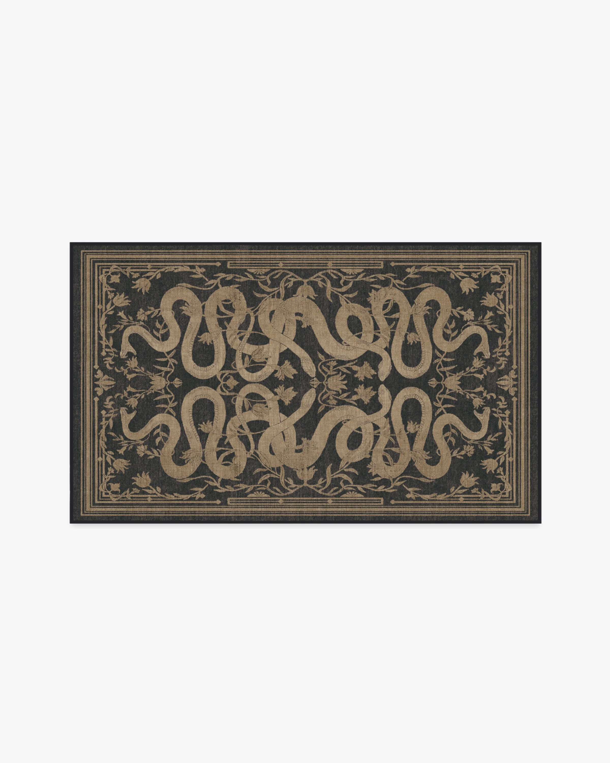 Sumaya Soft Black Flatwoven Rug by Martyn Lawrence Bullard