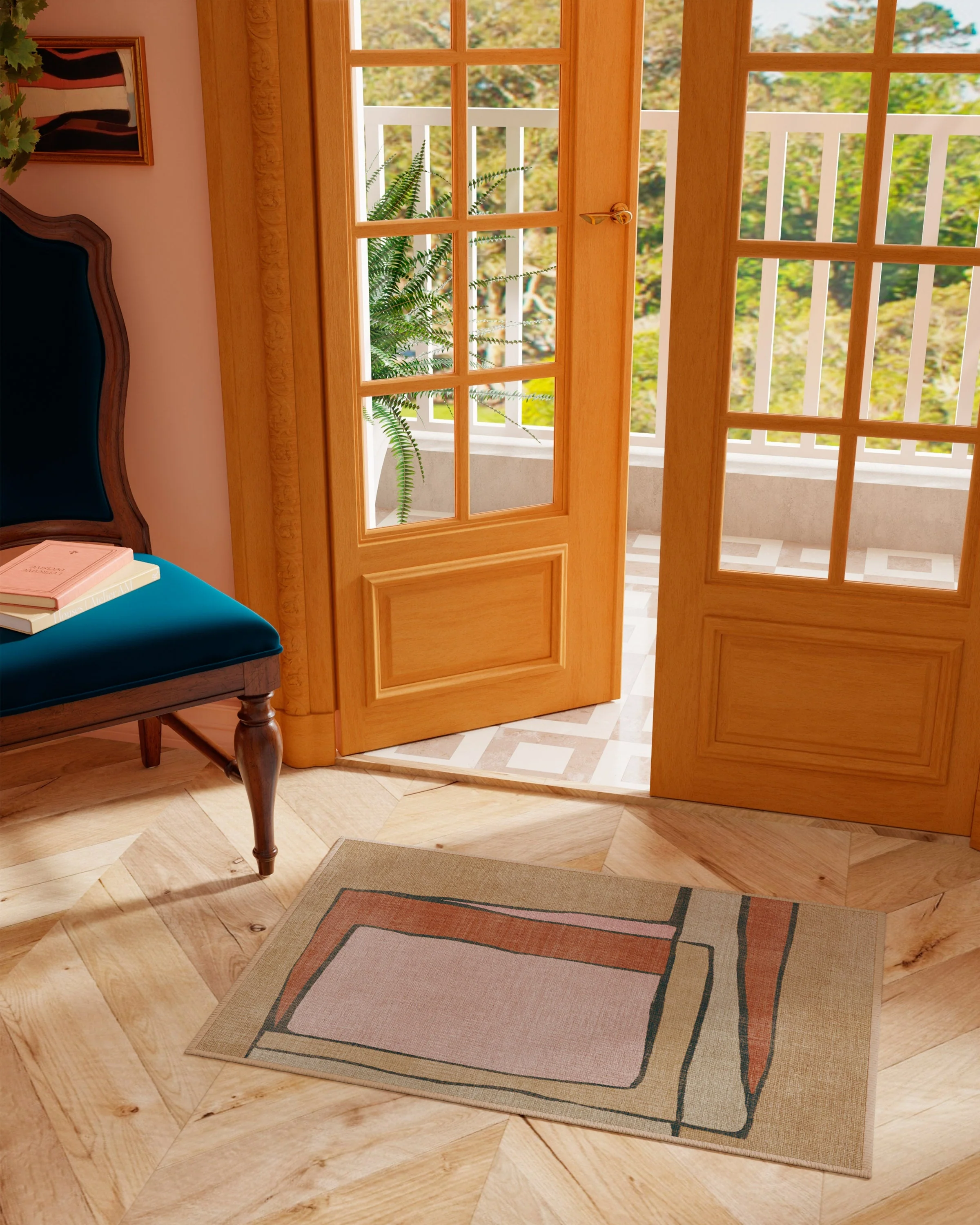 Ari Natural Multicolor Rug