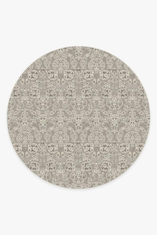 Mickey Damask Stone Flatwoven Rug