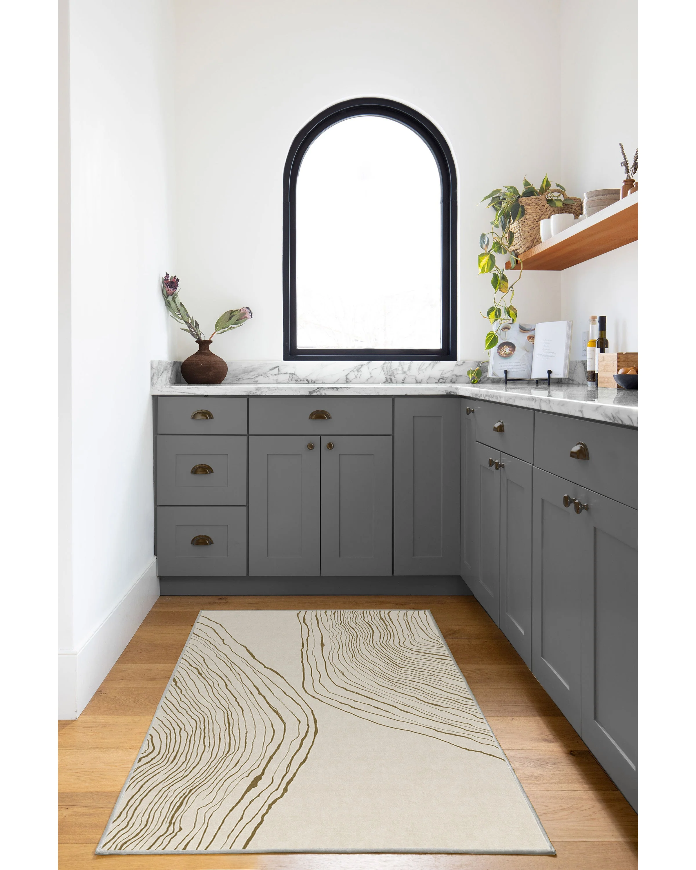 Seine Camel & Ivory Flatwoven Rug by Nina Takesh