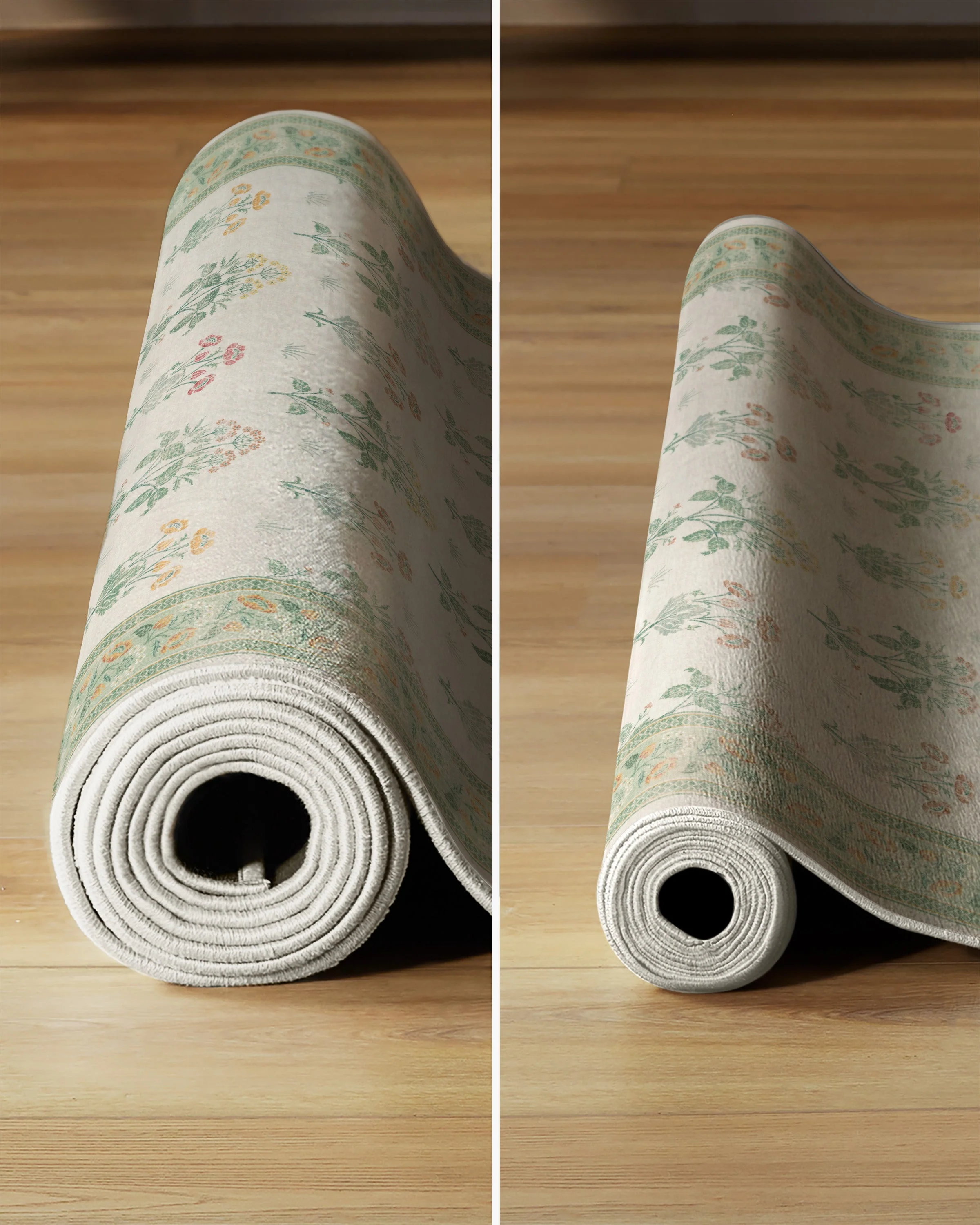 Meadow Sweet Ivory & Green Rug by Morris & Co.
