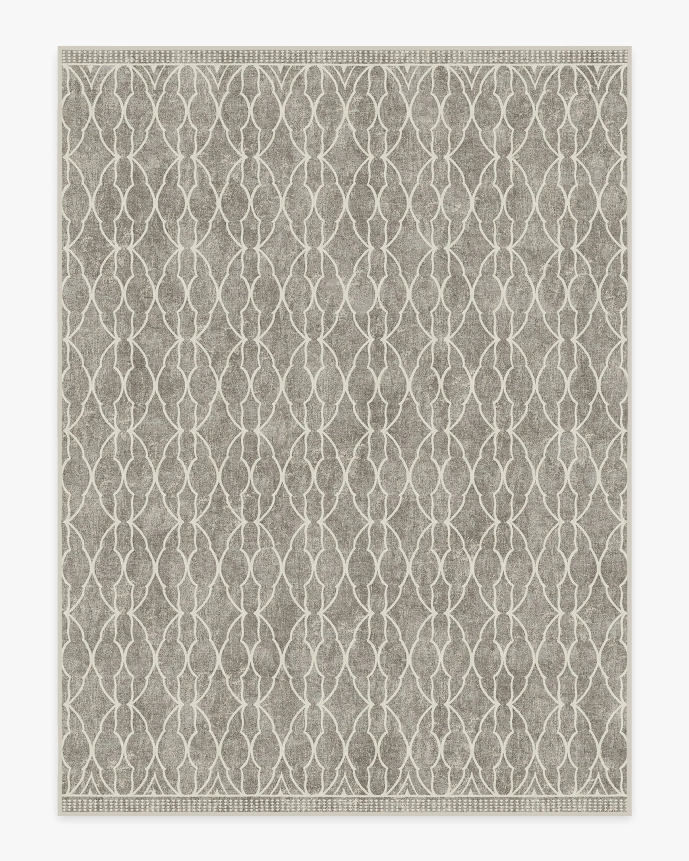Grogu™ Trellis Ash Grey Flatwoven Rug