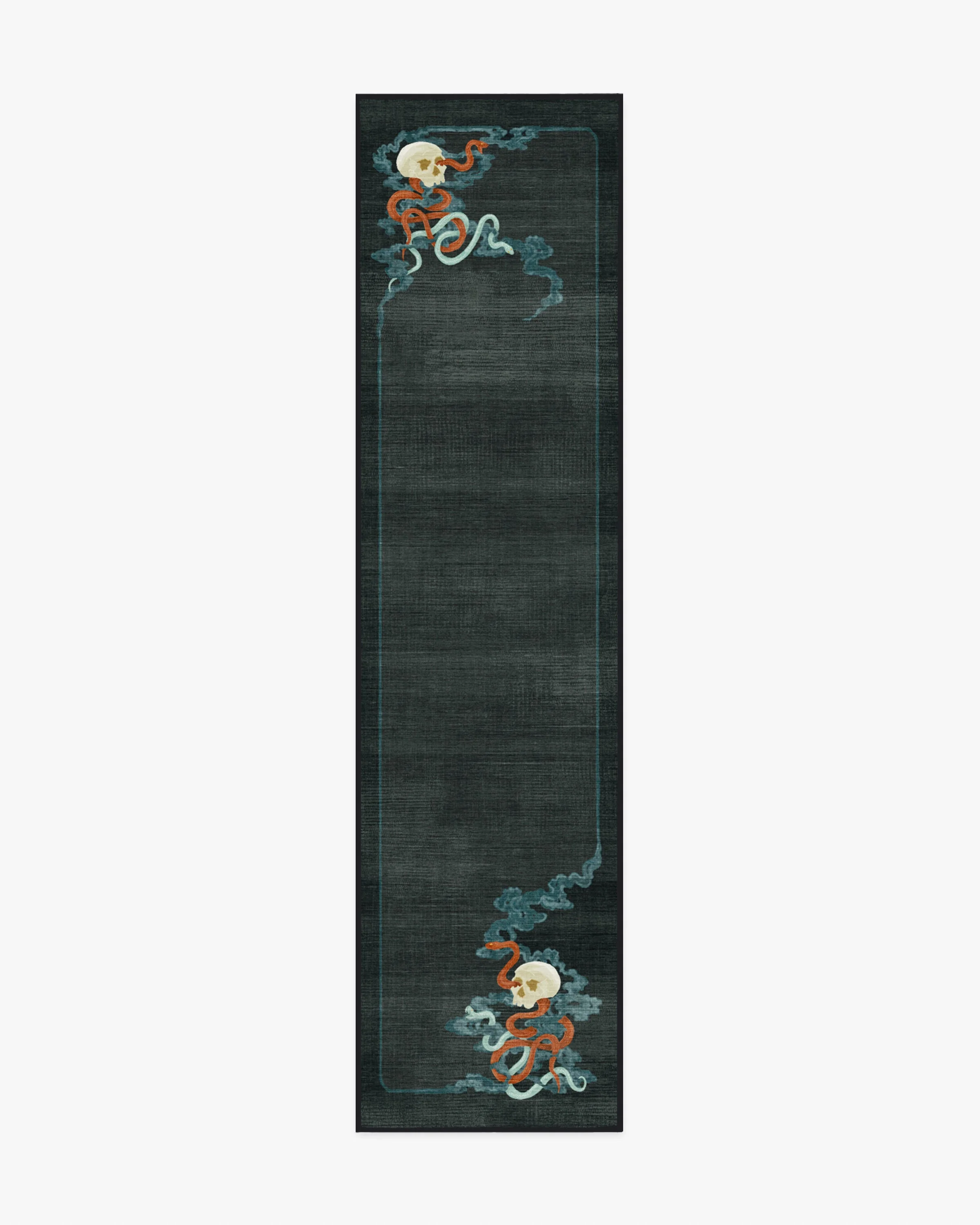 Serpentine Charcoal Flatwoven Rug