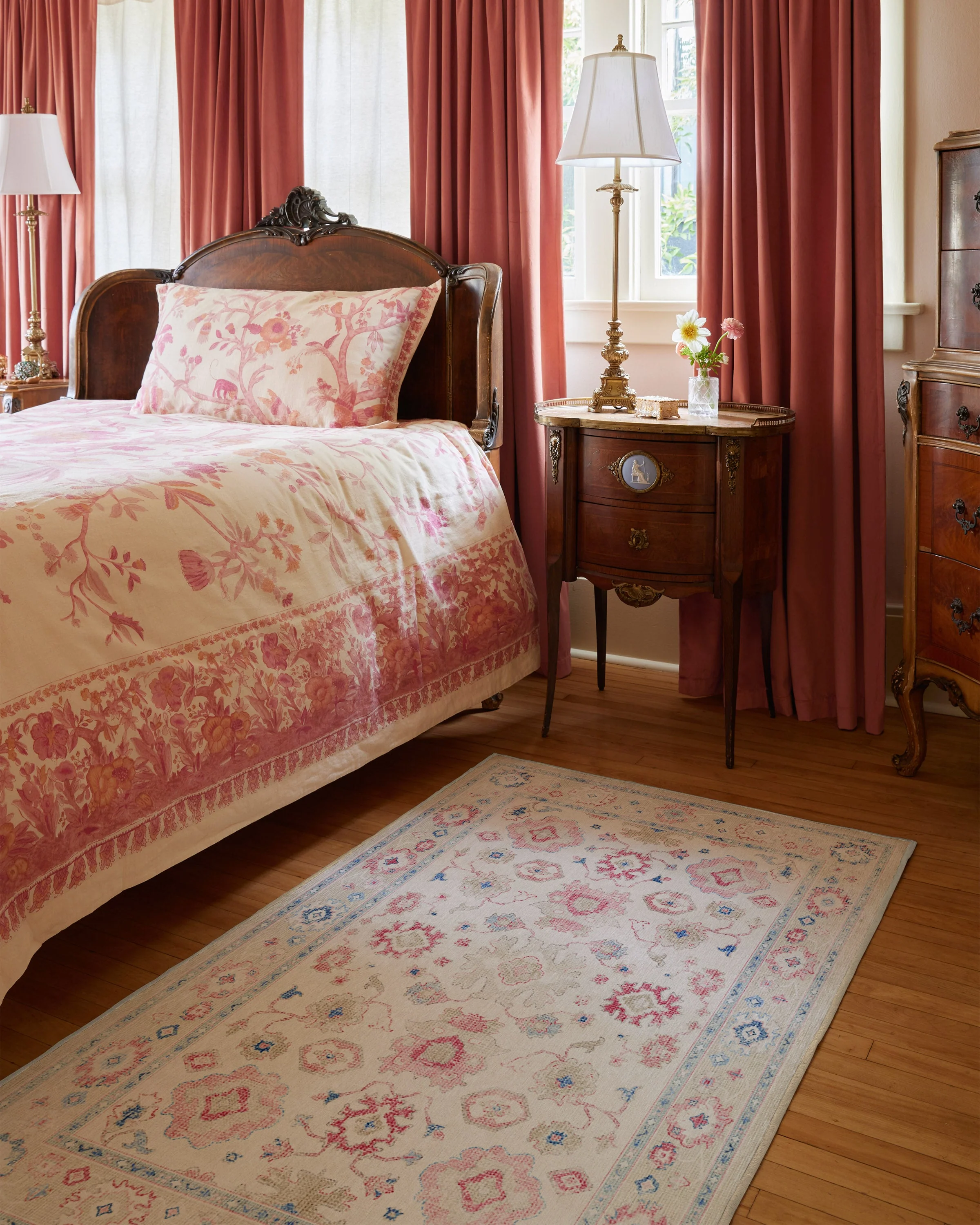 Serena Pink Rug by Mrs. Alice