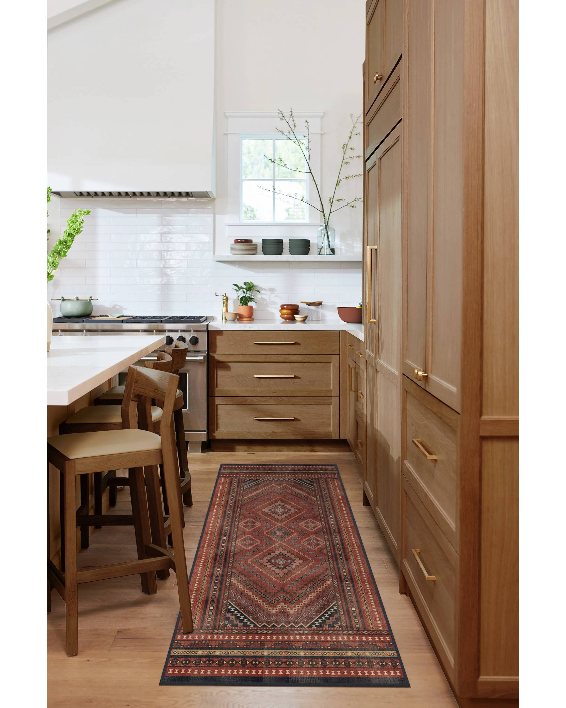 Kaden Amber Red Flatwoven Rug